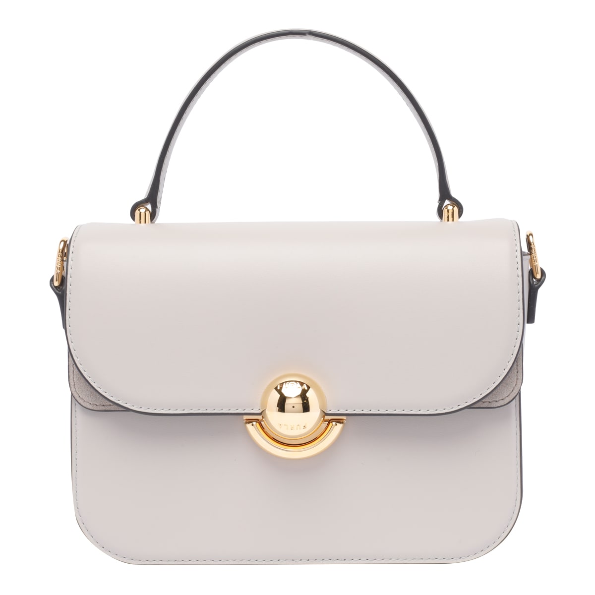 Shop Furla Mini Sfera Handbag In Beige