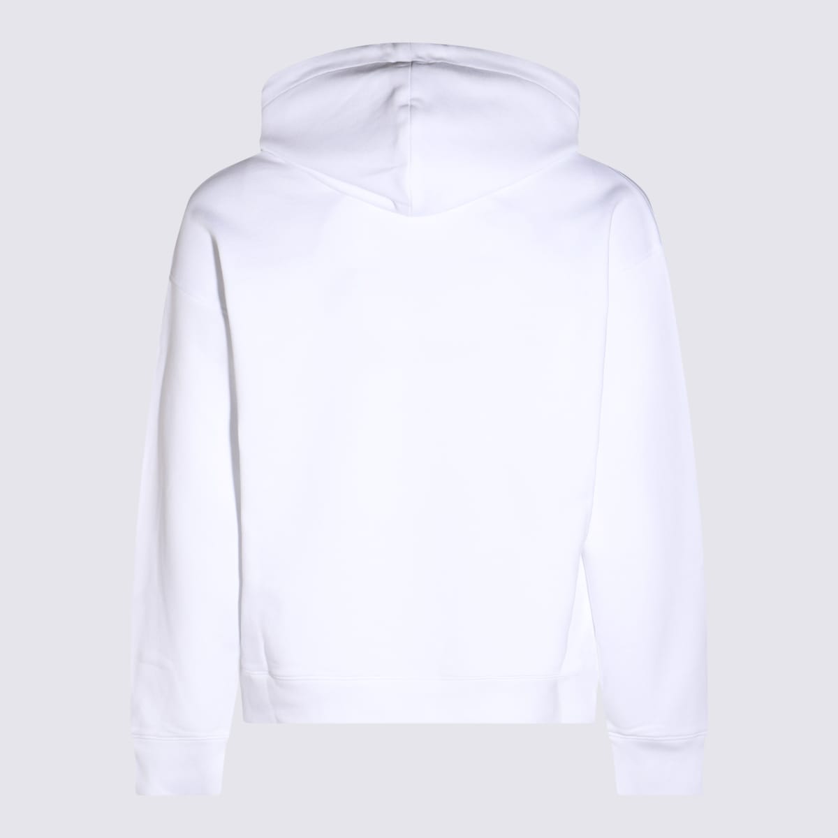 Shop Moschino White Cotton Sweatshirt