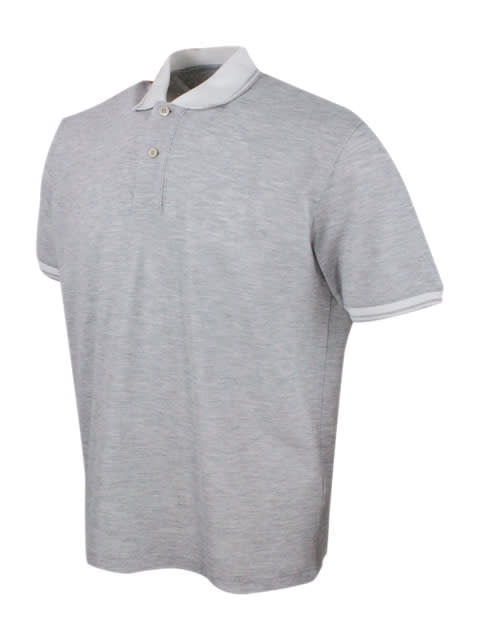 Eleventy Polo Shirt In Grey