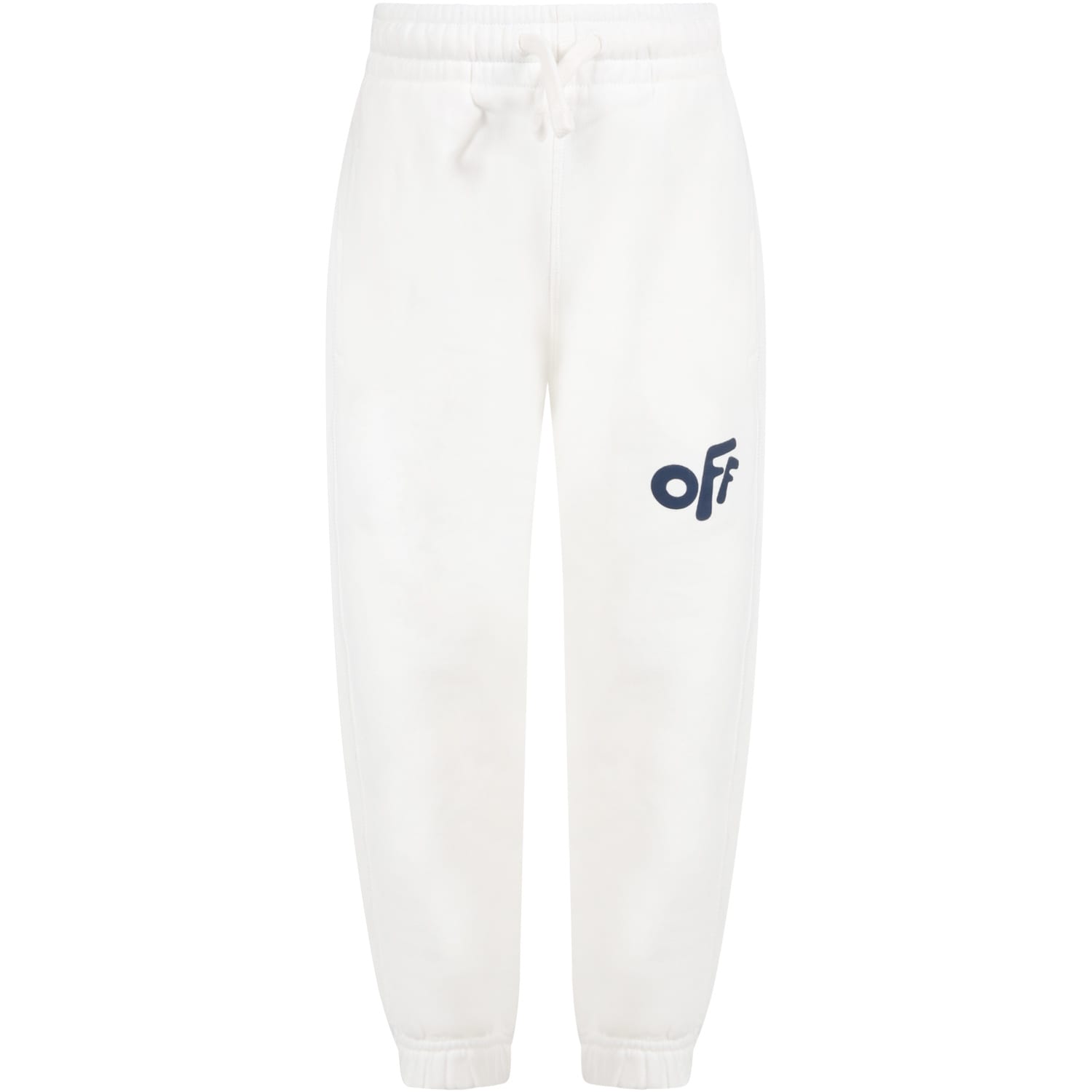 Off-White White Sweatpants For Boy With Logo