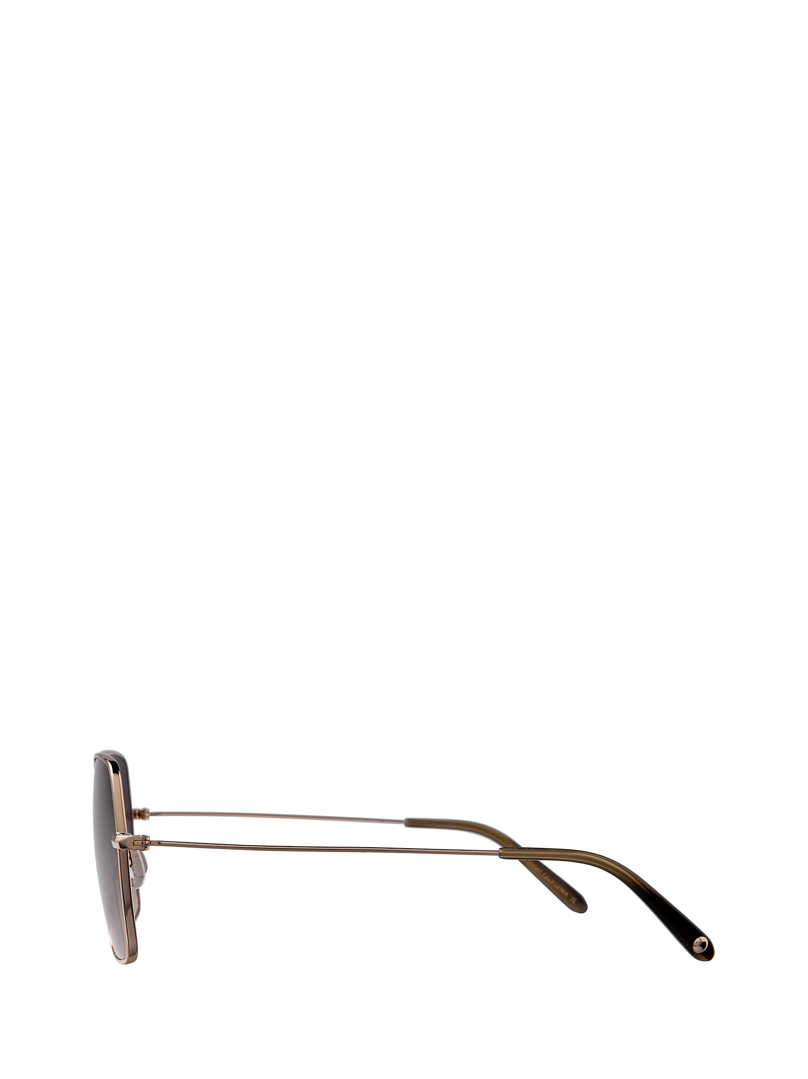 Shop Garrett Leight Meadow Sun Gold-douglas Fir/olive Gradient Sunglasses