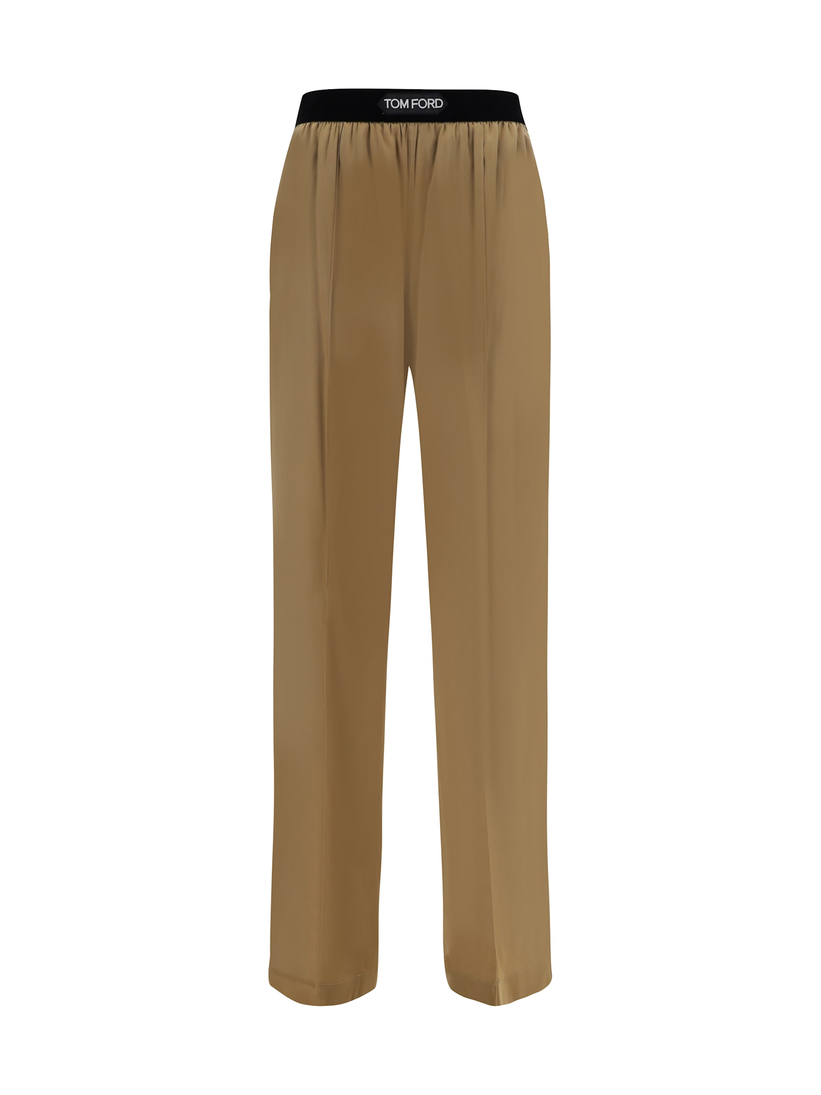 Shop Tom Ford Pants In Pale Olive