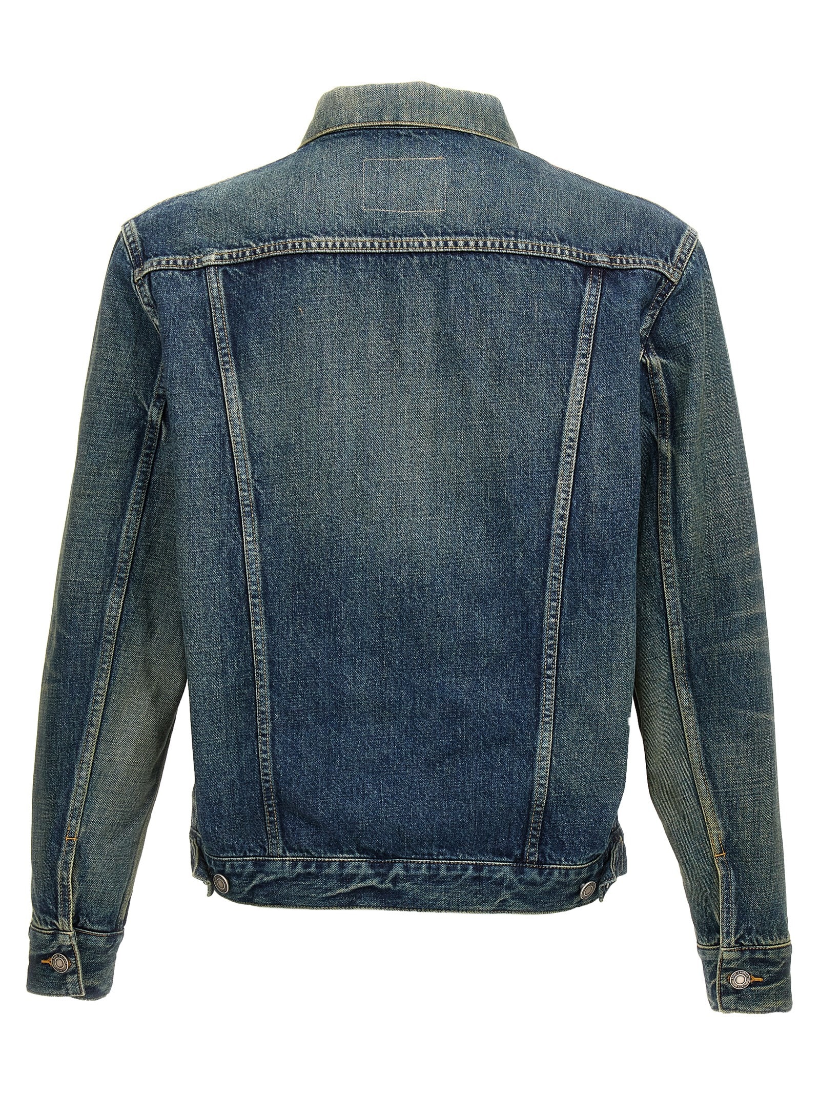 Shop Saint Laurent Denim Jacket In Blue