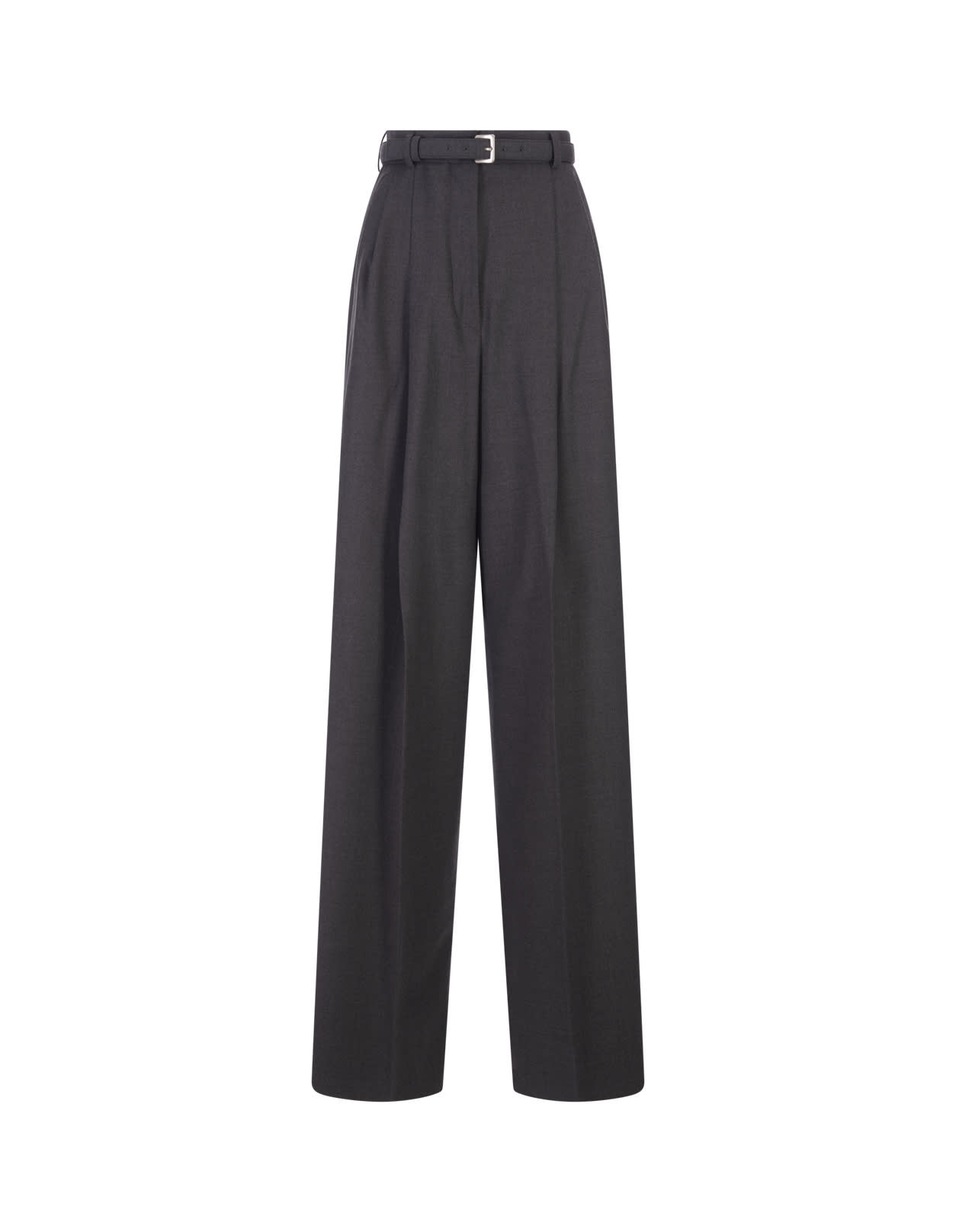 SPORTMAX MEDIUM GREY KIENS TROUSERS