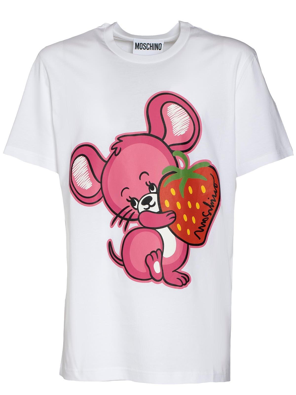 Moschino Mouse-printed Crewneck T-shirt