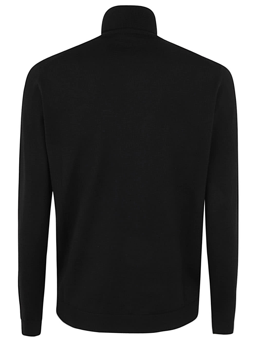 Shop Nuur Long Sleeve Turtle Neck Sweater In Black