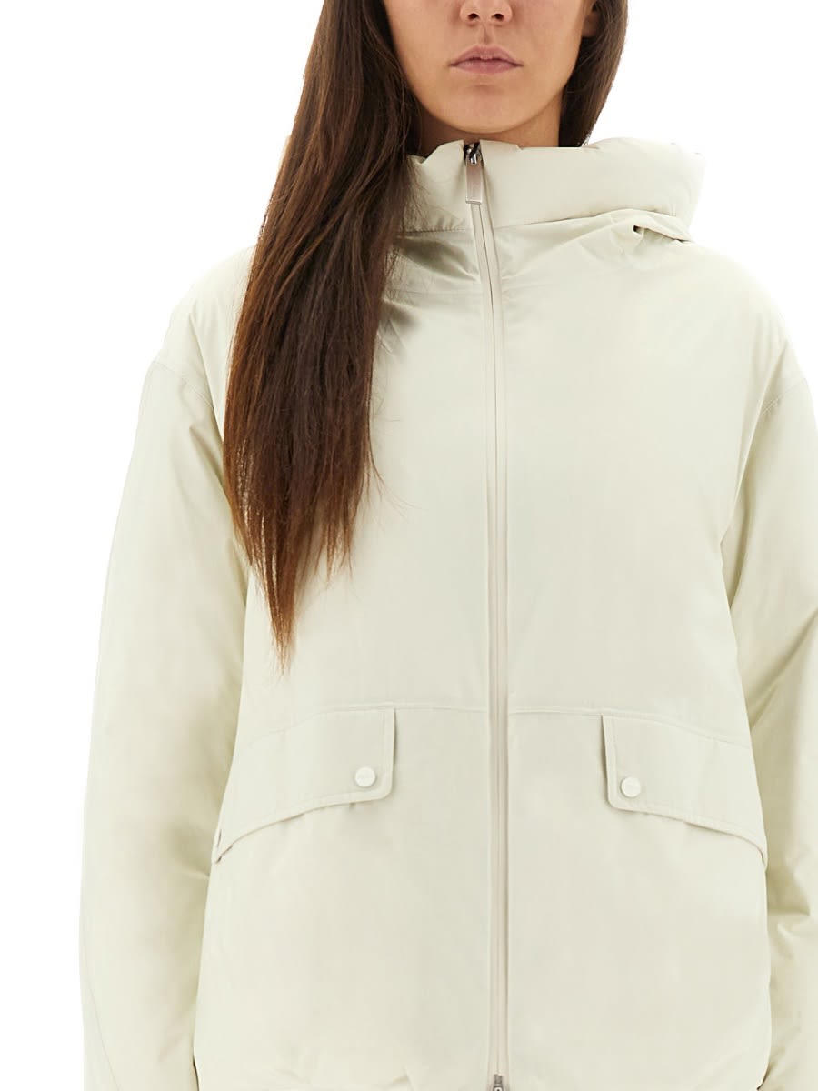 Herno Laminar Goretex Jacket With Hood In White
