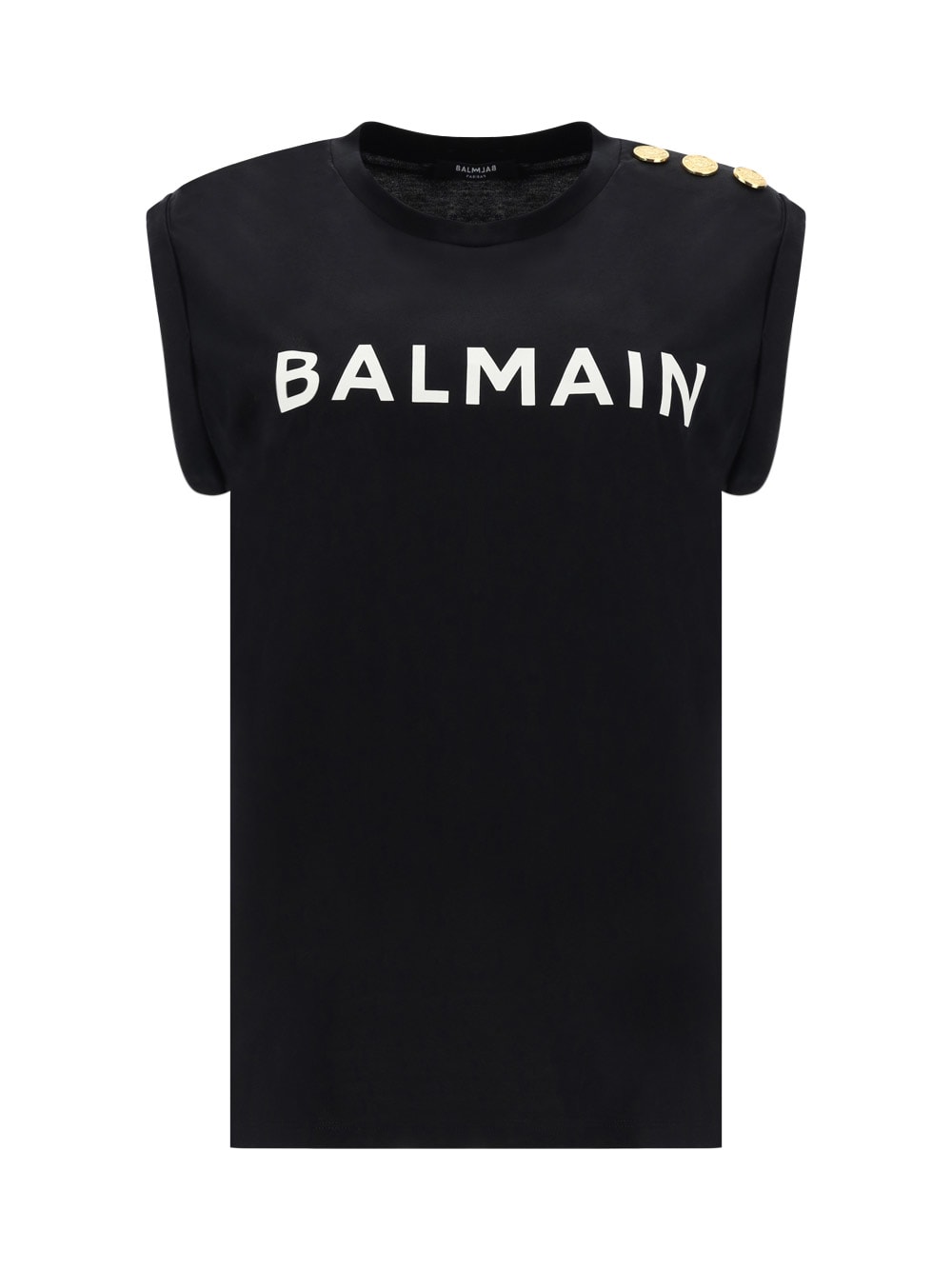 Shop Balmain T-shirt In Noir Blanc