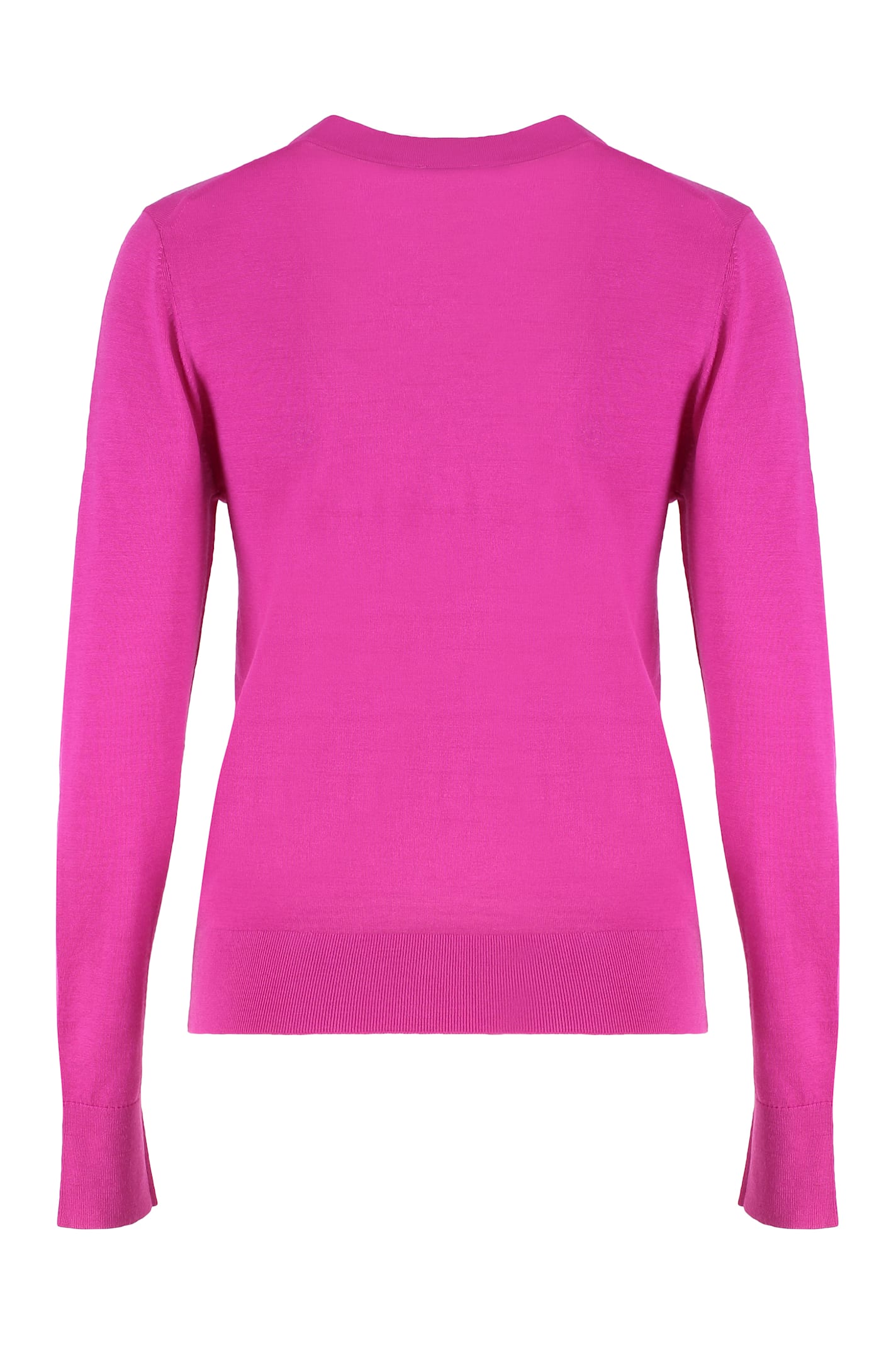 Calvin Klein Sweater In Wool In Purple