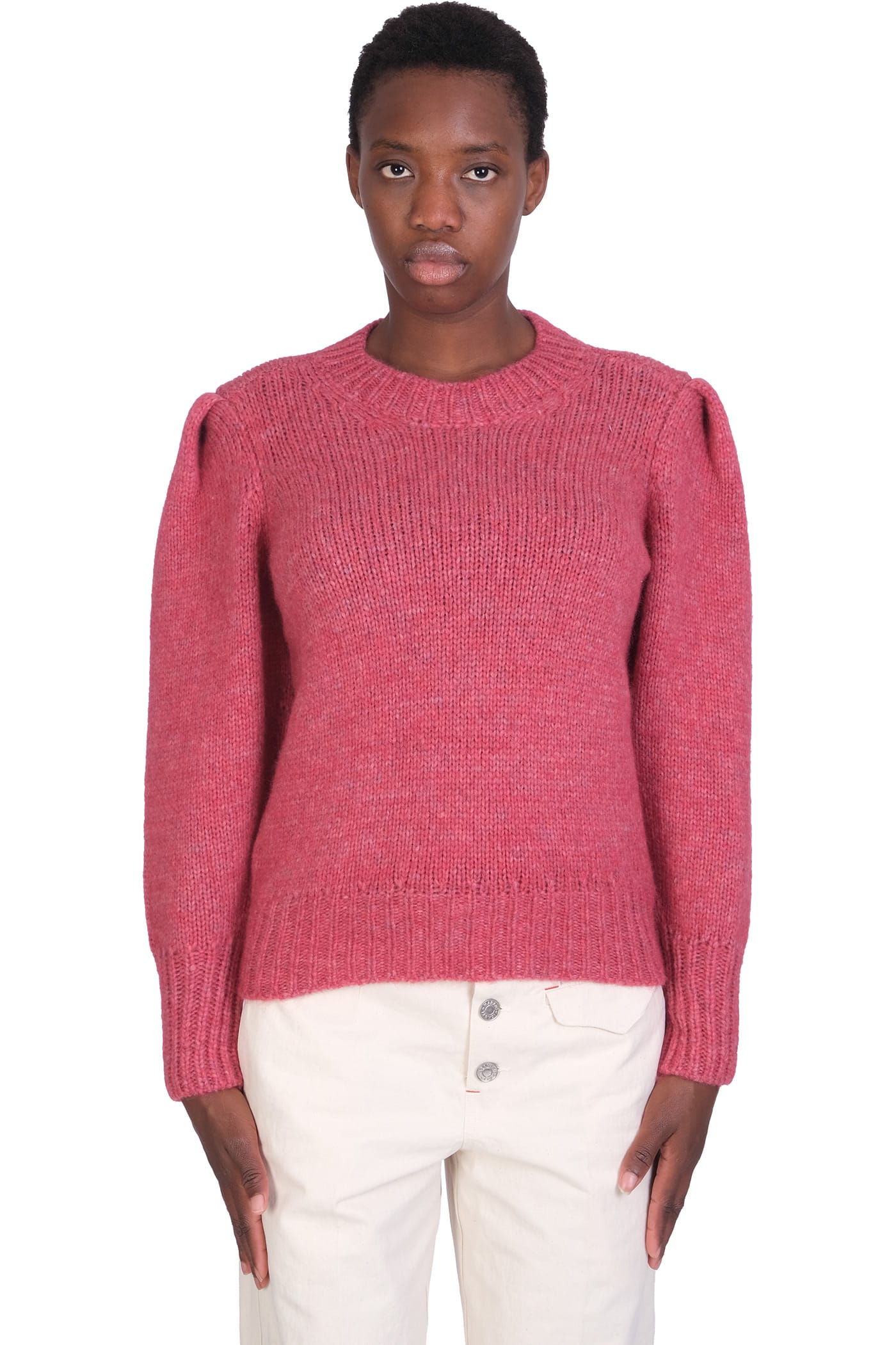 Isabel Marant Emma Knitwear In Rose-pink Wool