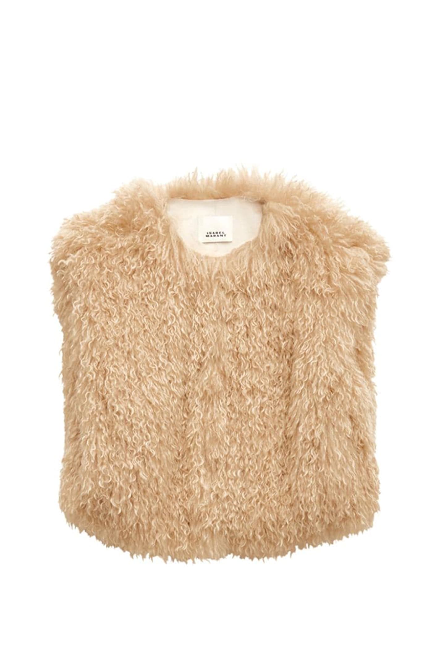 Shop Isabel Marant Florane Vest In Beige