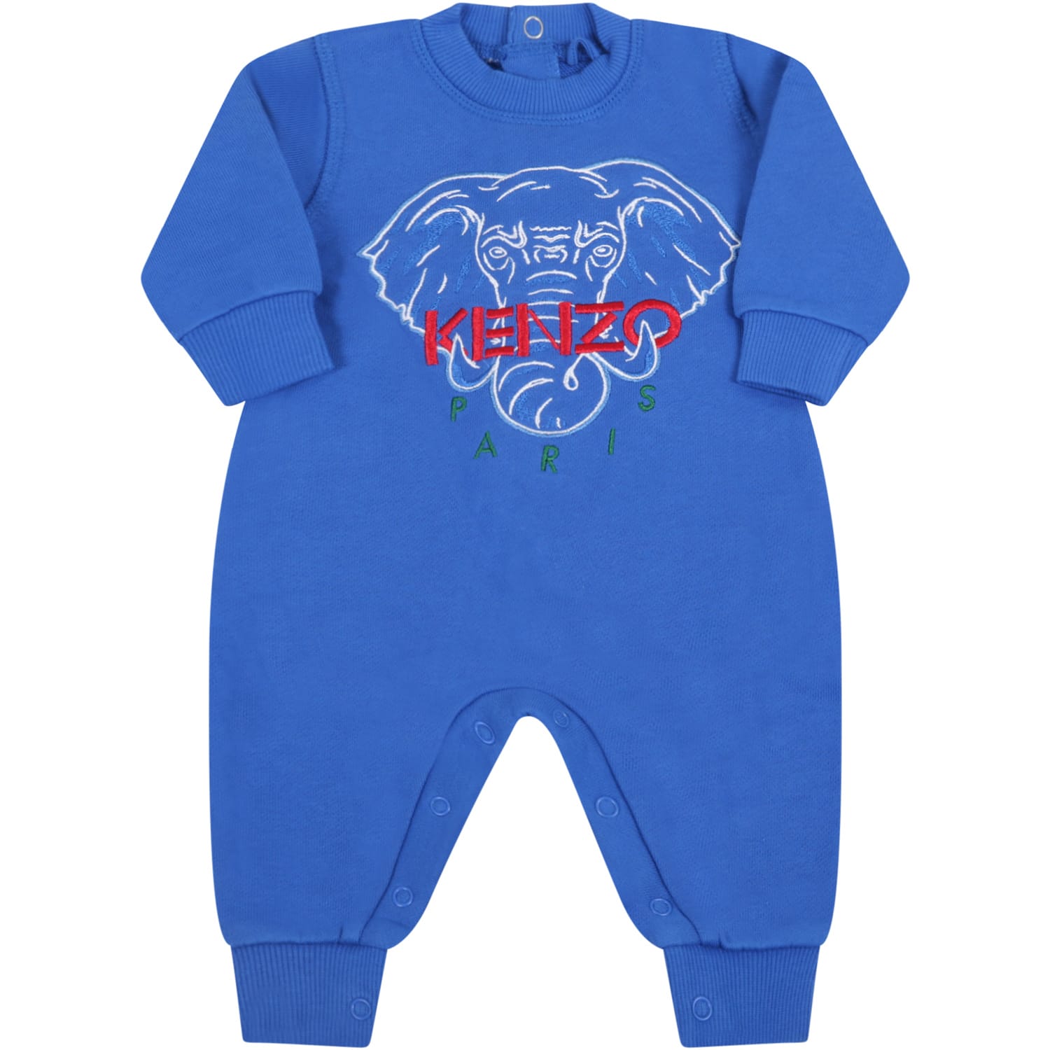 KENZO ROYAL BLUE BABYGROW FOR BABYBOY WITH ELEPHANT,KR32533 45
