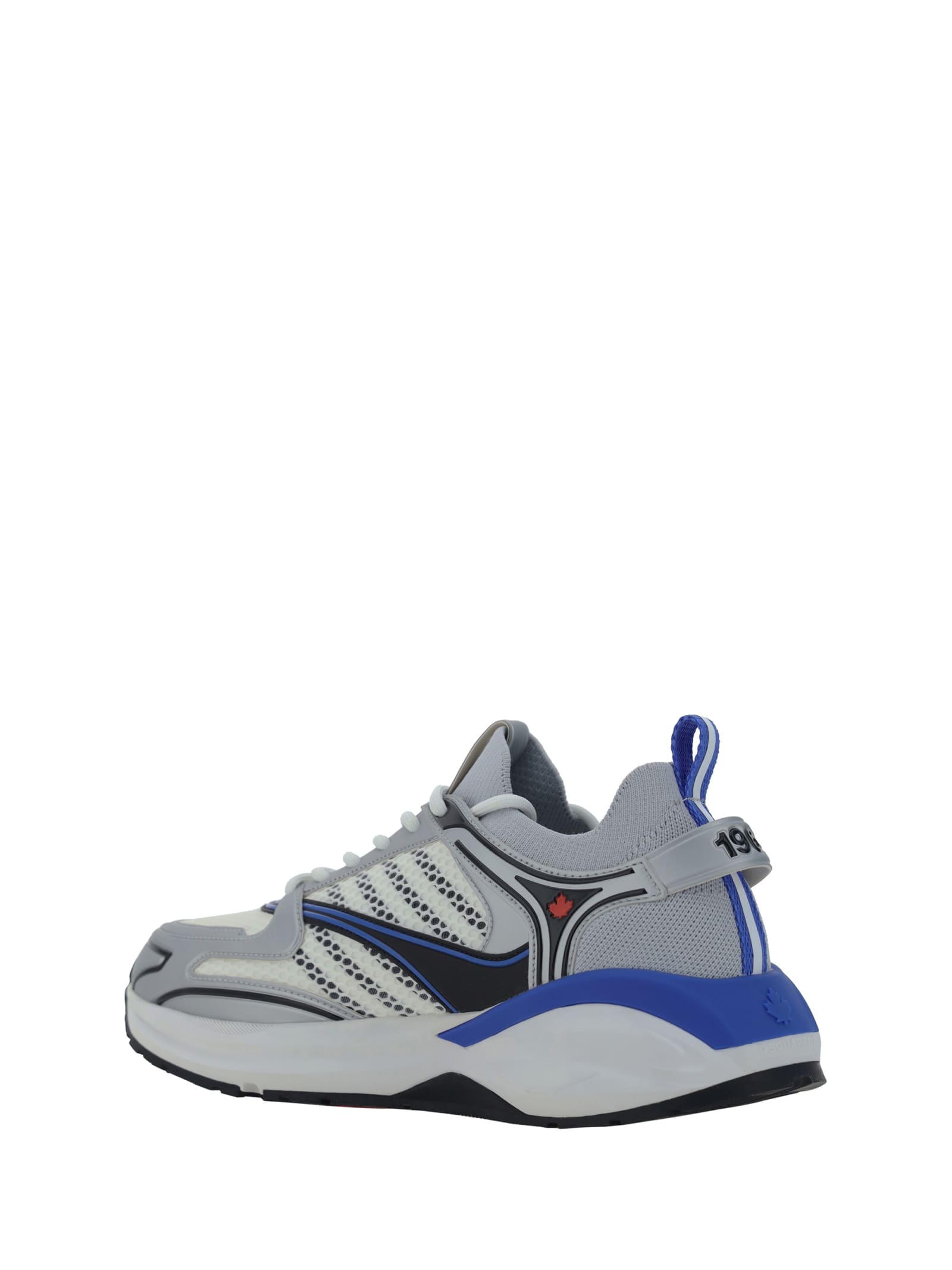 Shop Dsquared2 X Dash Sneakers In Argento+nero+blu