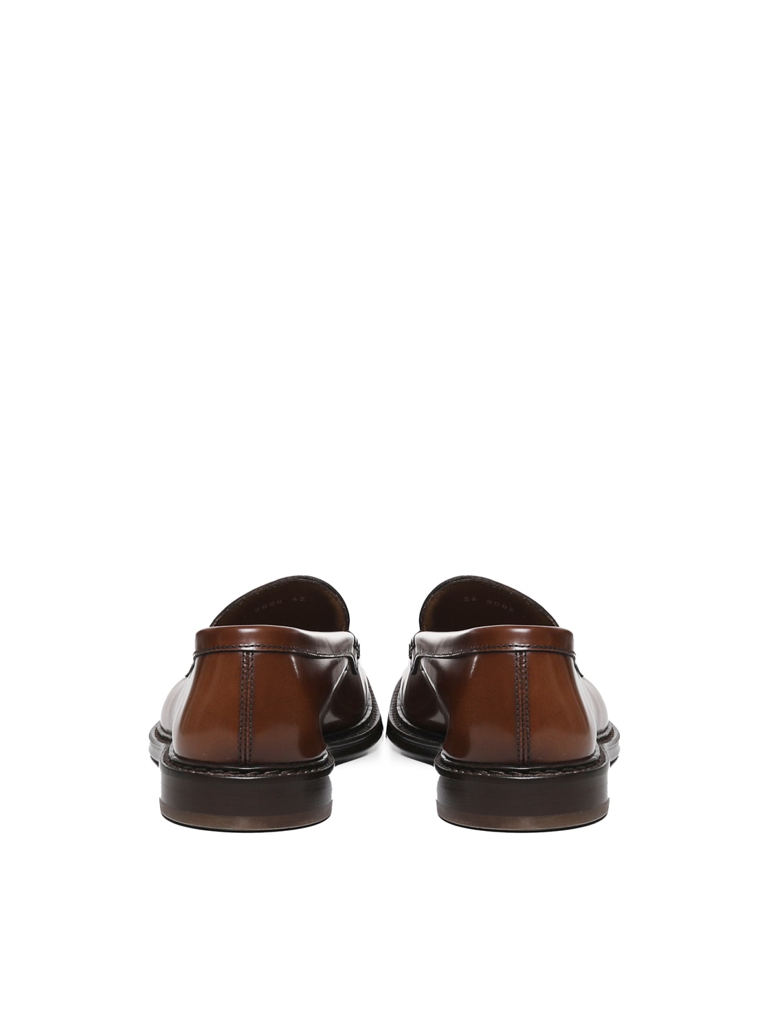 Shop Doucal's Calfskin Loafers In Brown