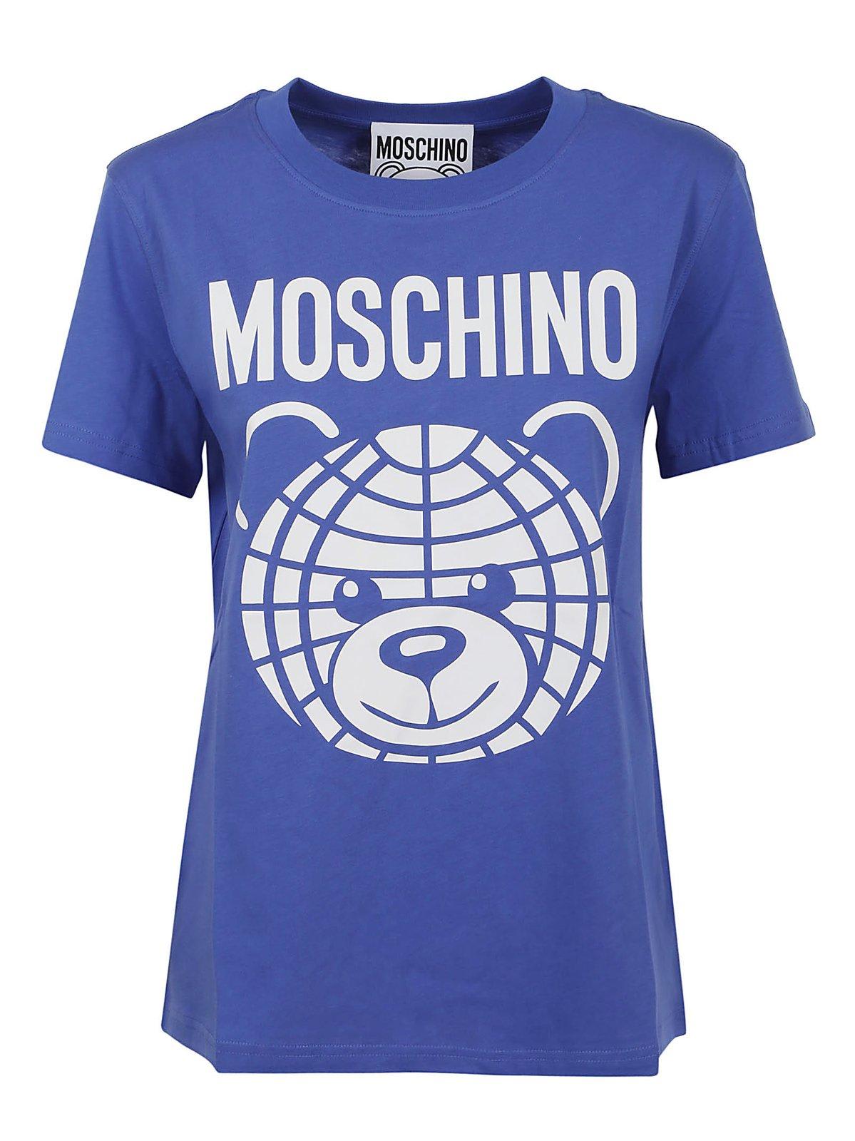 Moschino Logo Printed Crewneck T-shirt