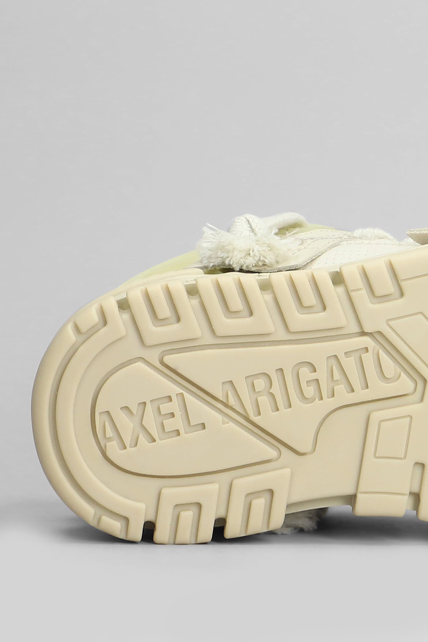 Axel Arigato Area Patchwork Sneakers In Beige Suede And Leather In Neutral