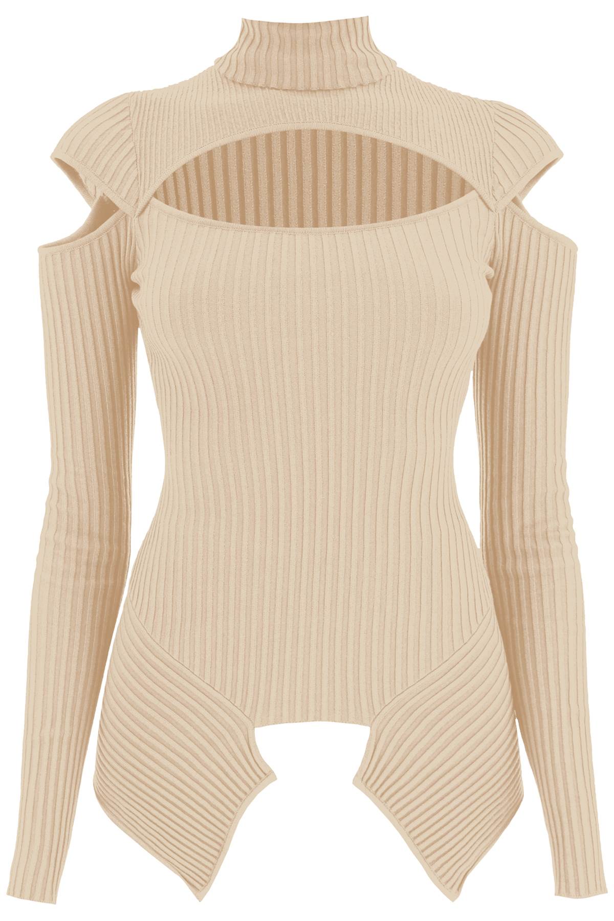 ANDREADAMO Turtleneck Sweater With Cut-out Details