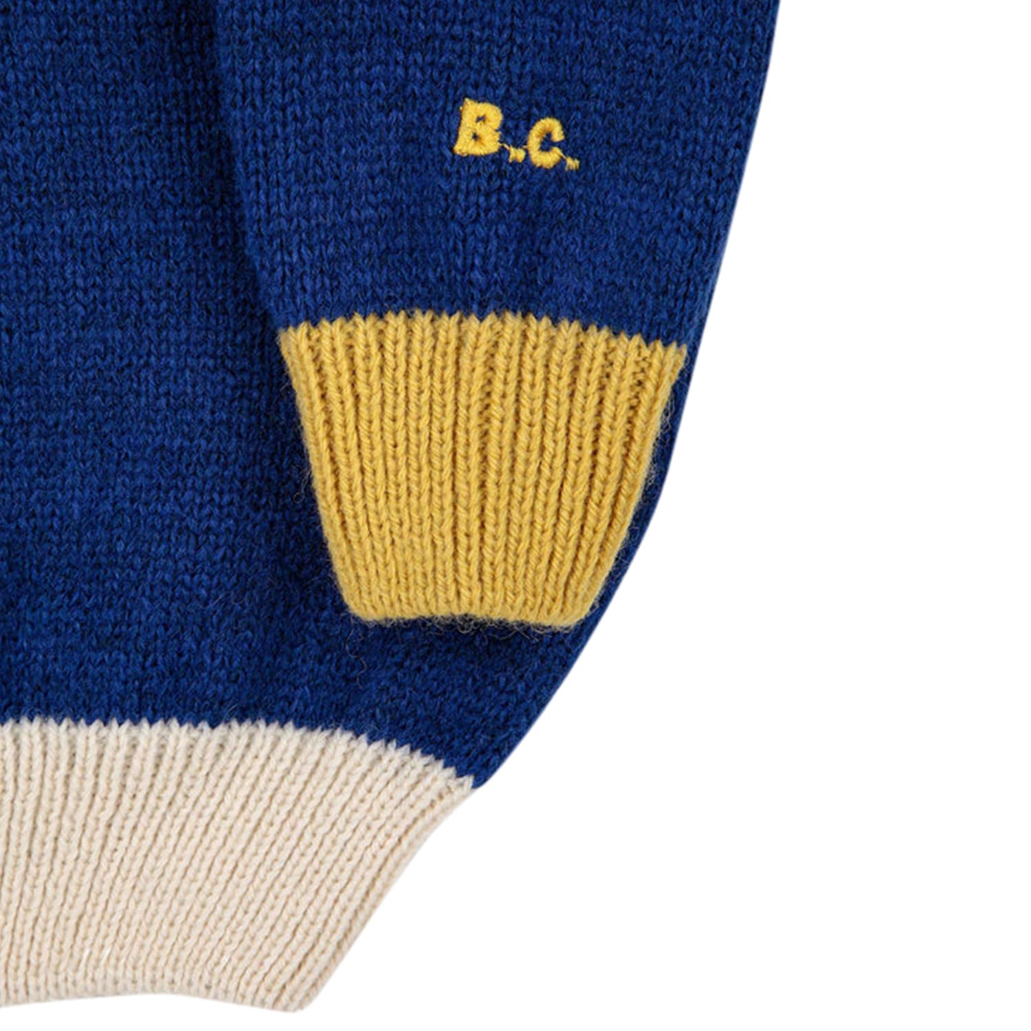 Shop Bobo Choses Blue Sweater For Kids With Logo In Multicolor