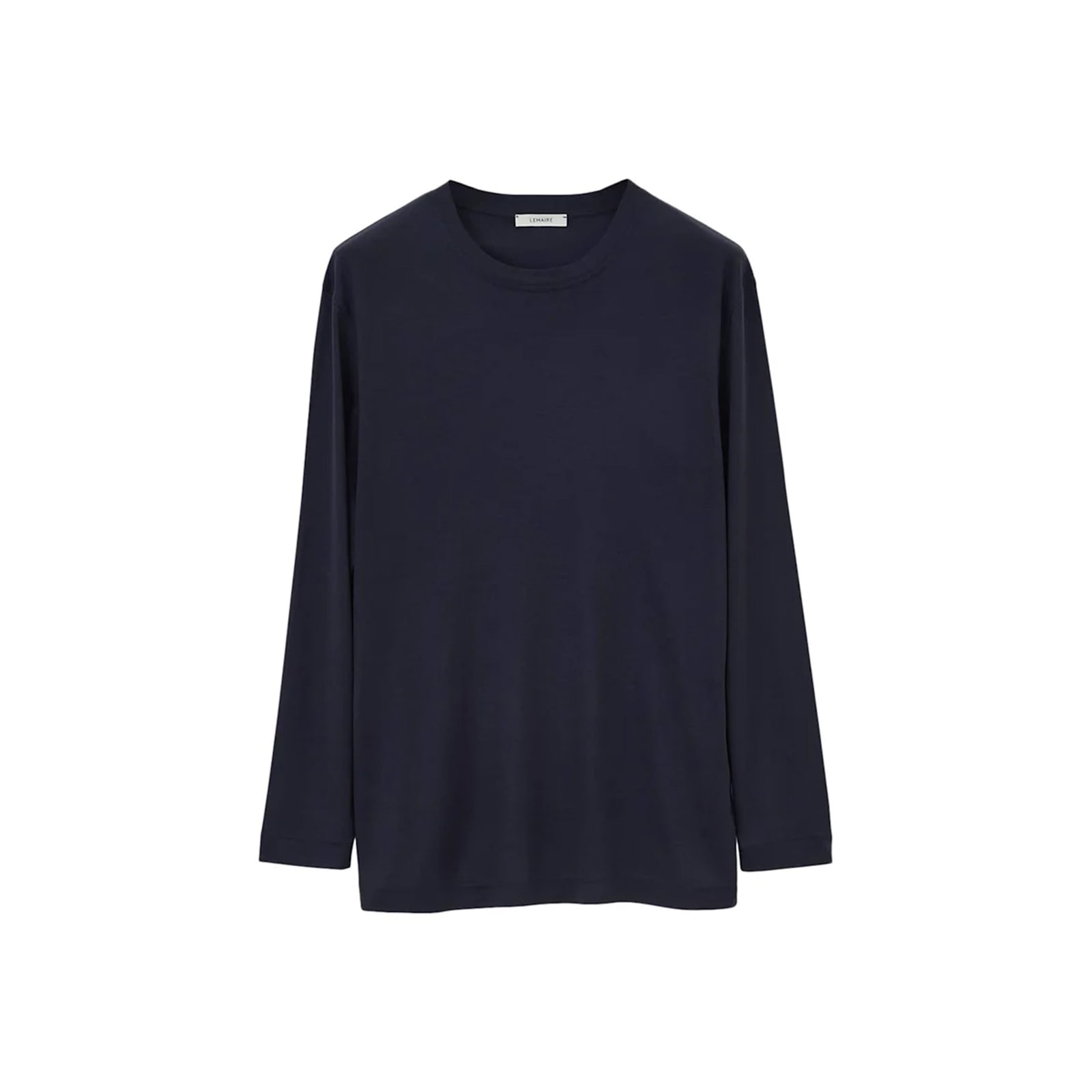 Lemaire Long-sleeved Straight Hem T-shirt In Black