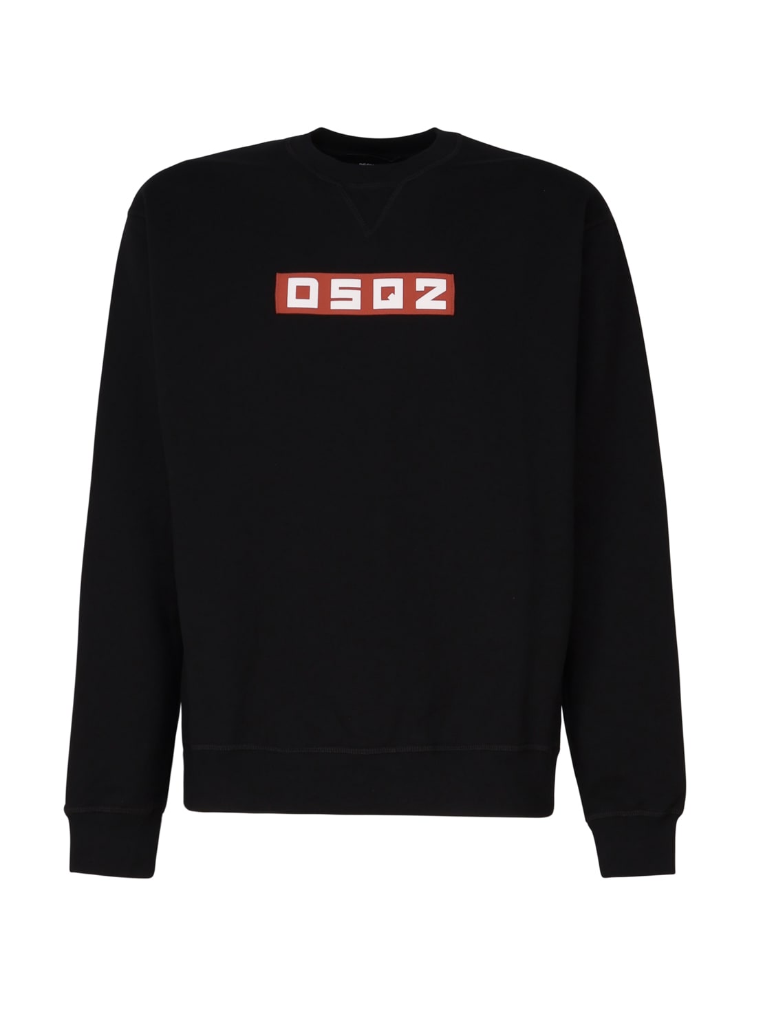 Dsquared2 Sweatshirt With Logo Application In Black