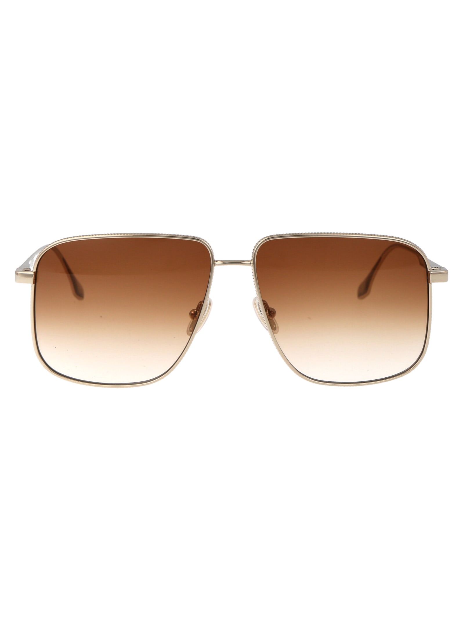 Shop Victoria Beckham Vb243s Sunglasses In 723 Gold/honey Gradient