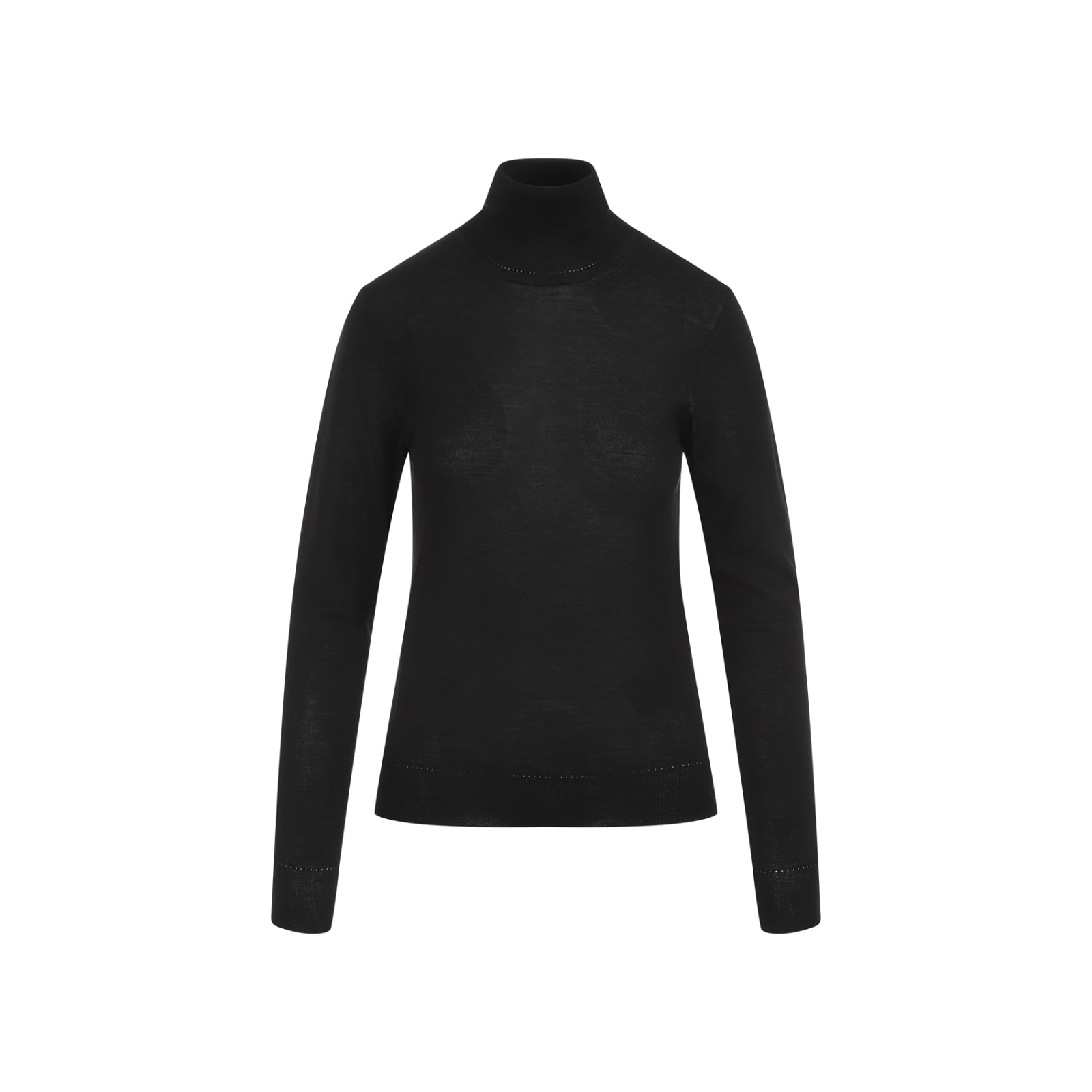 Shop Saint Laurent Turtleneck Pullover In Noir