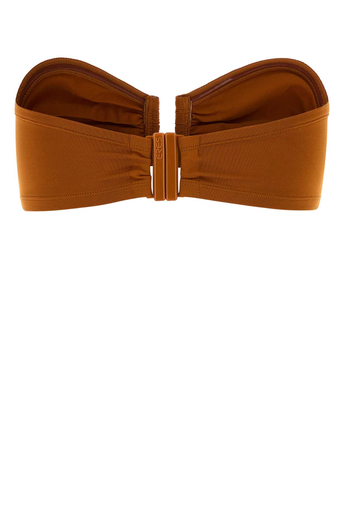 Eres Women Caramel Stretch Nylon Show Bikini Top In Brown