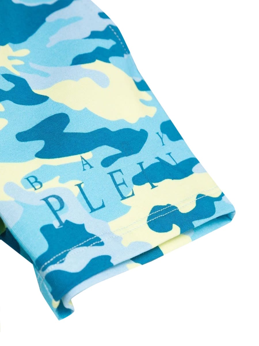 Philipp Plein Camou T-shirt And Shorts Set In Multicolour