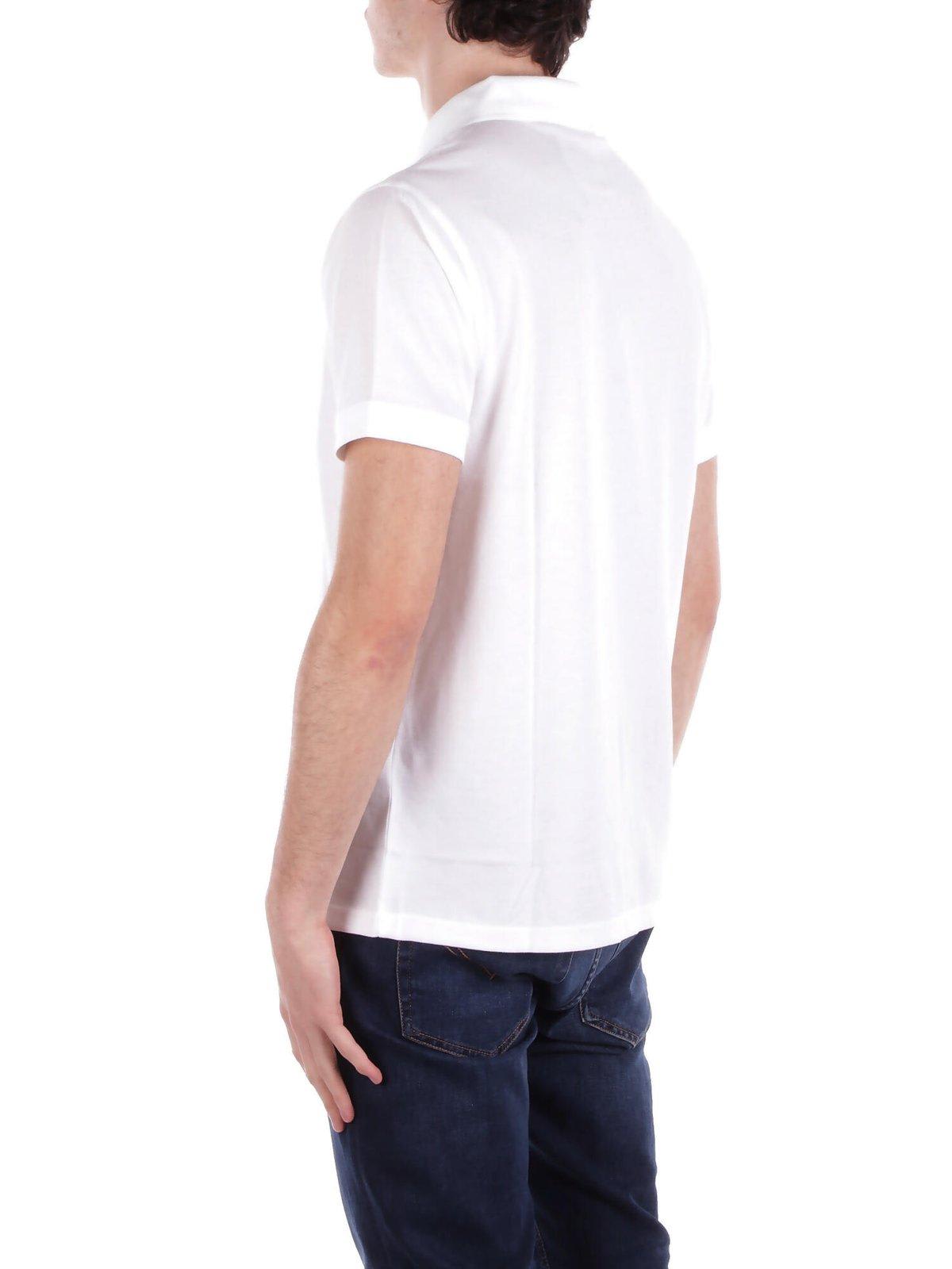 Barbour Short-sleeved Polo Shirt In White