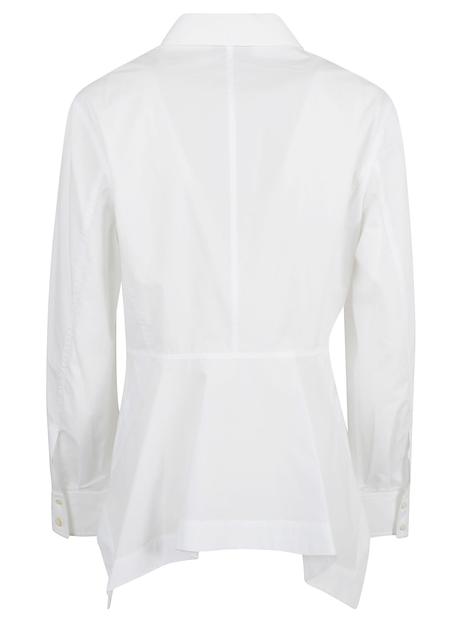 Shop Tory Burch Long-sleeved Shirt In White