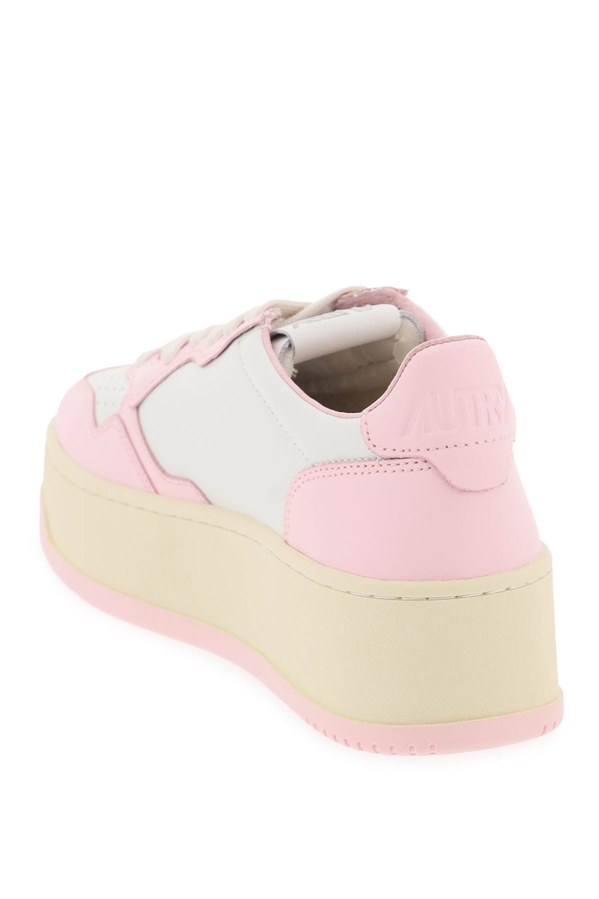 Shop Autry Medalist Low Sneakers In Blush Bride (white)