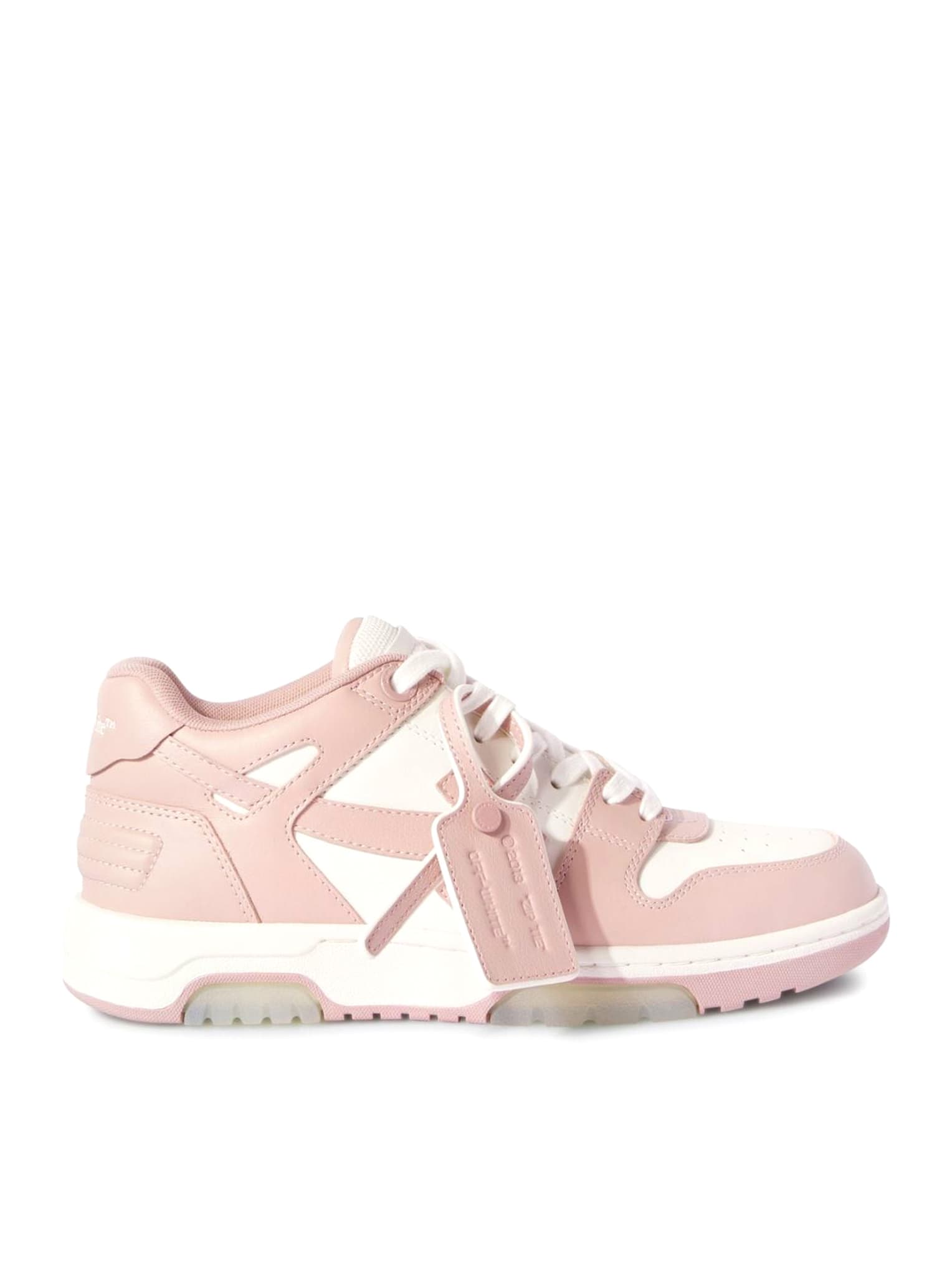 OFF-WHITE OUT OF OFFICE CALF LEATHER WHITE PINK