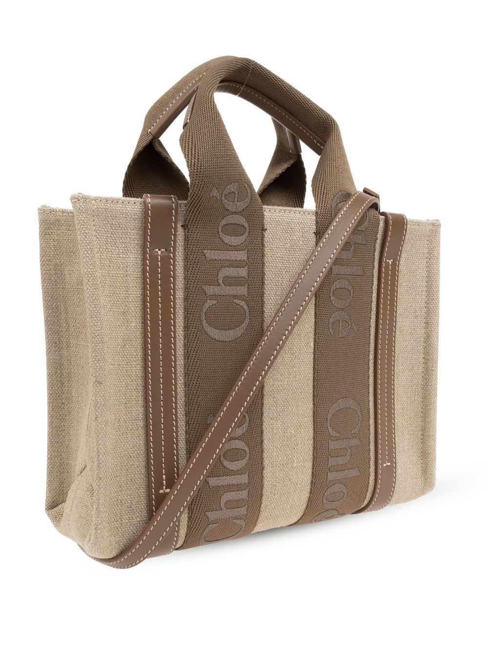 Shop Chloé Woody Bag In X Dark Nut