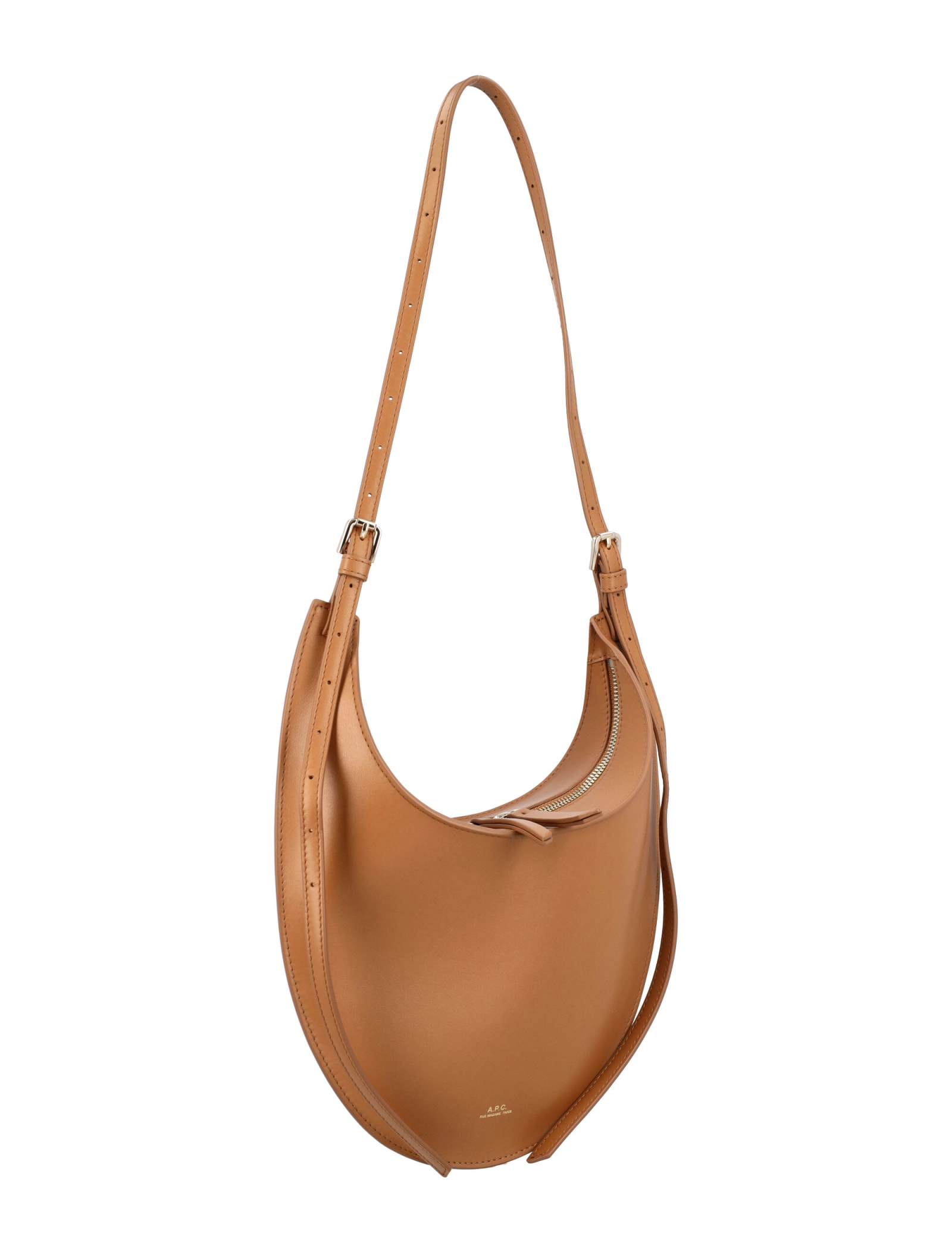 Shop Apc Iris Small Bag In Caramel