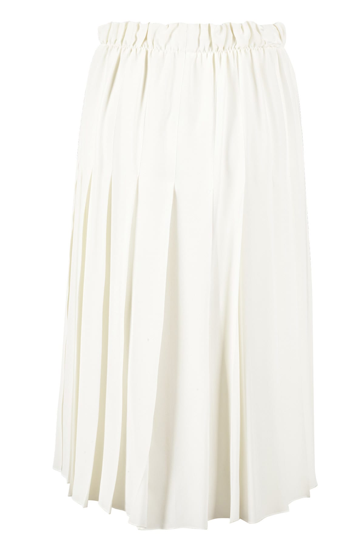 Shop Victoria Beckham Pleated Panel Detail Skirt