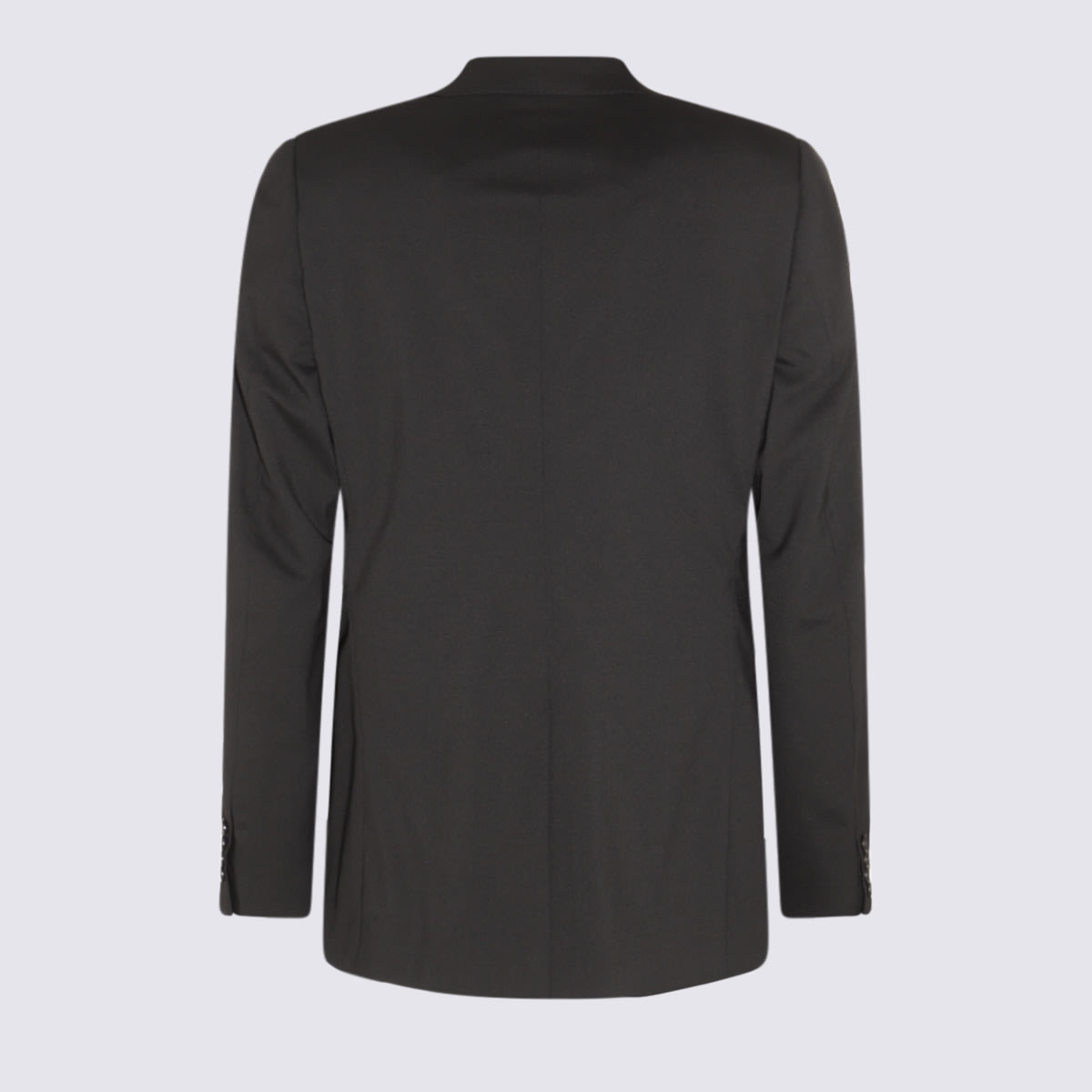 Shop Dolce & Gabbana Black Wool Two Pieces Suit
