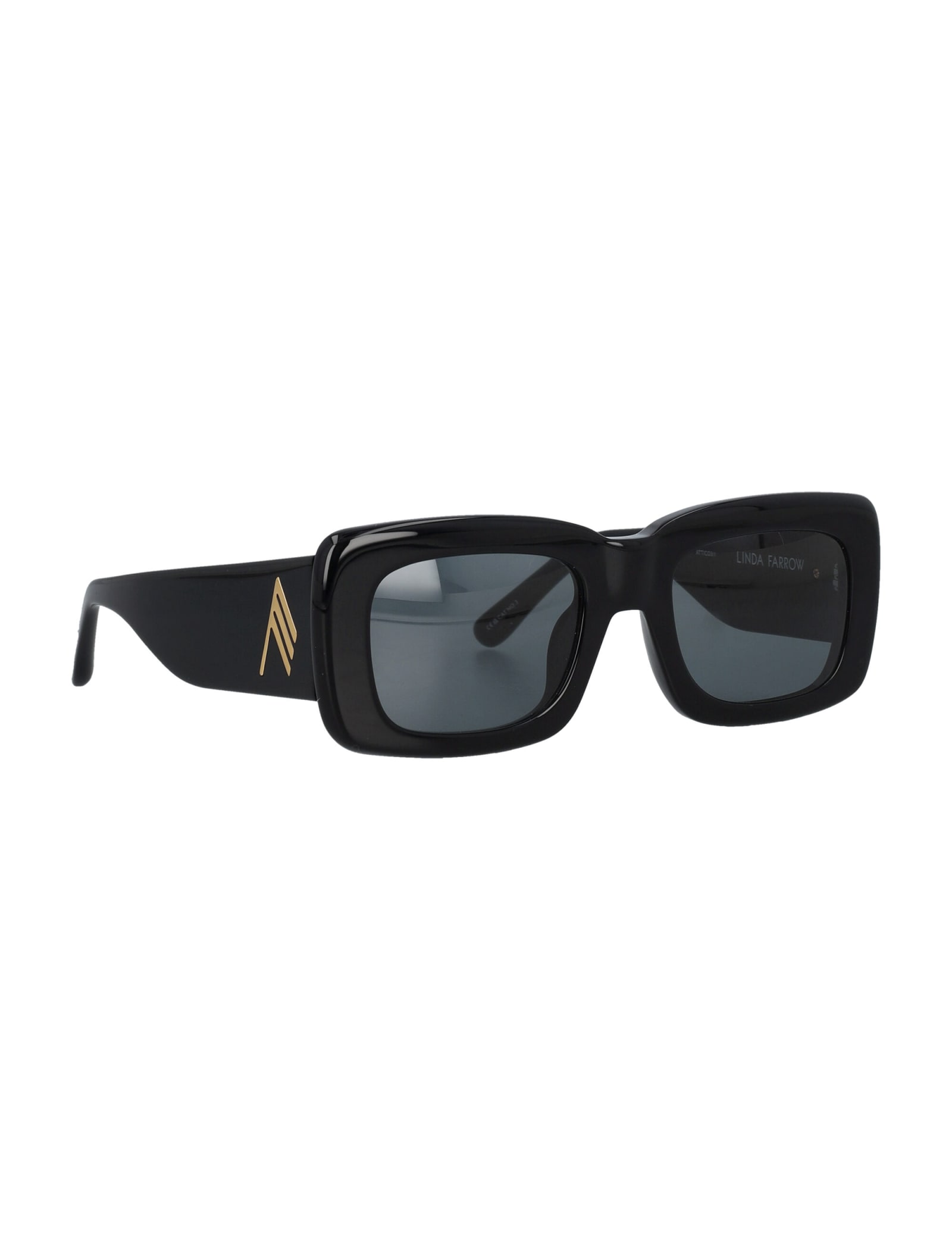 Shop Attico Marfa In Black/yellow Gold/grey