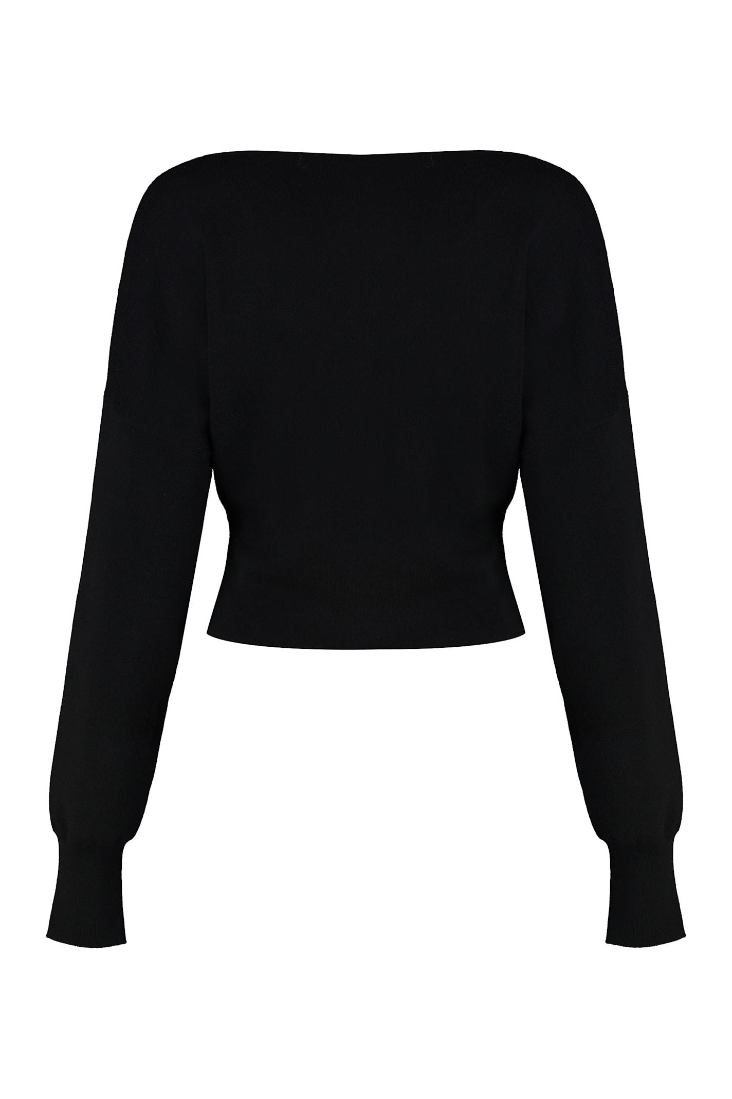 P.a.r.o.s.h Parosh Lime Wool And Cashmere Sweater In Black