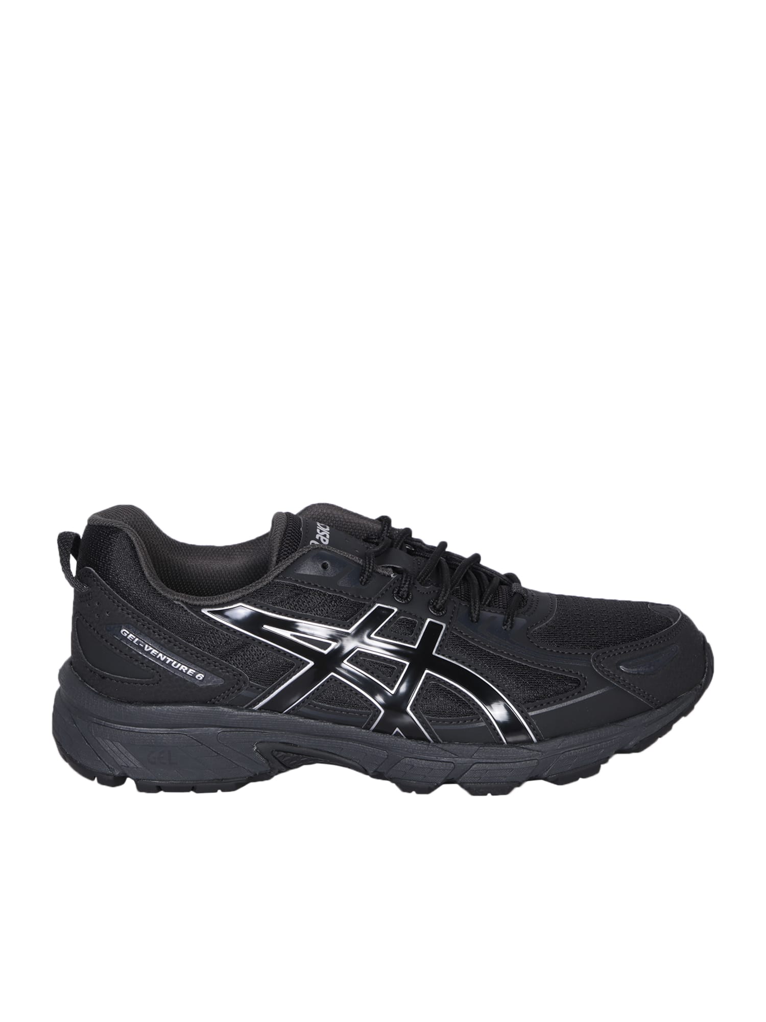 Shop Asics Gel-venture 6 Black Sneakers