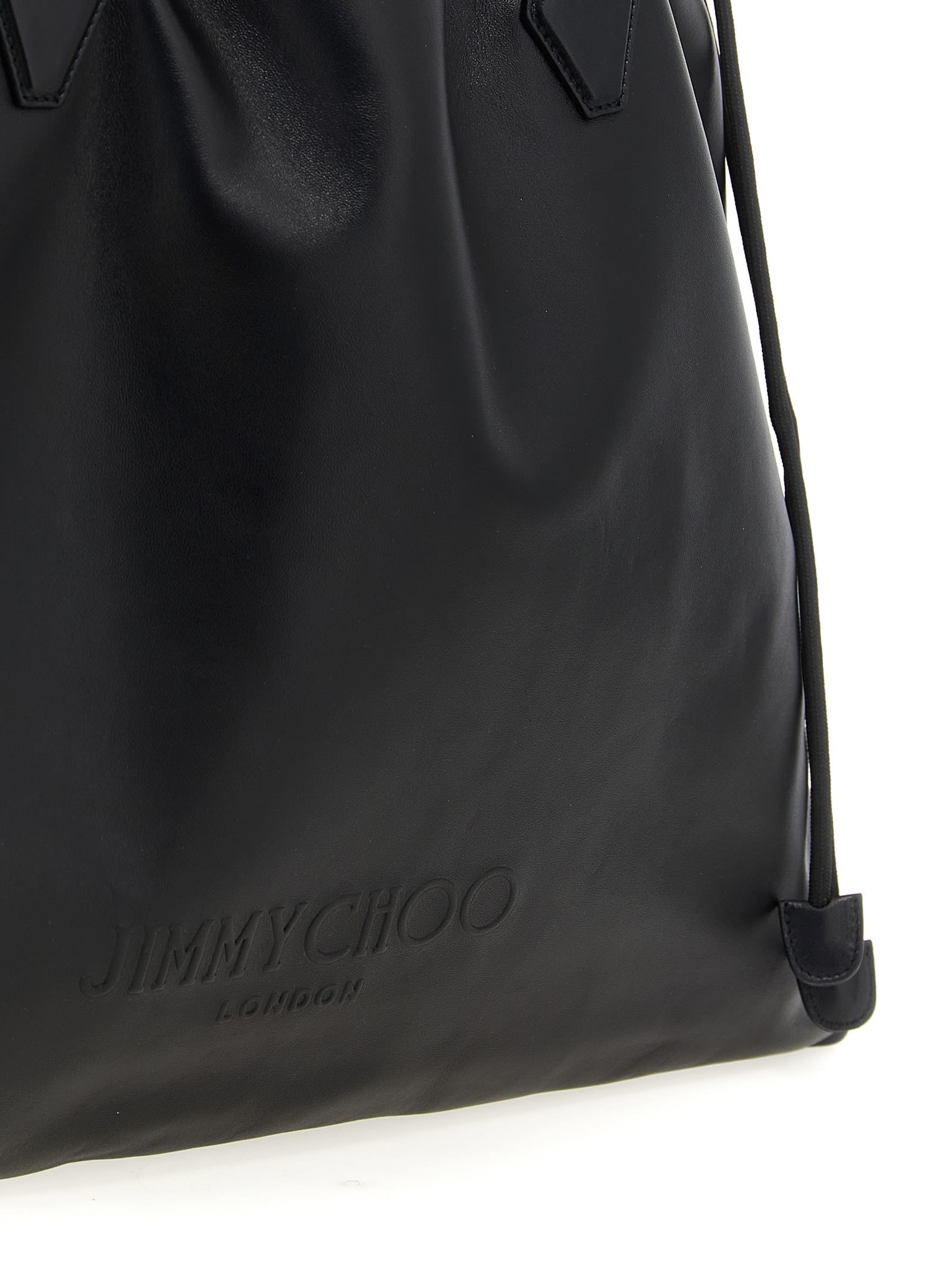 Jimmy Choo Darwstring Tote Shopping Bag In Black