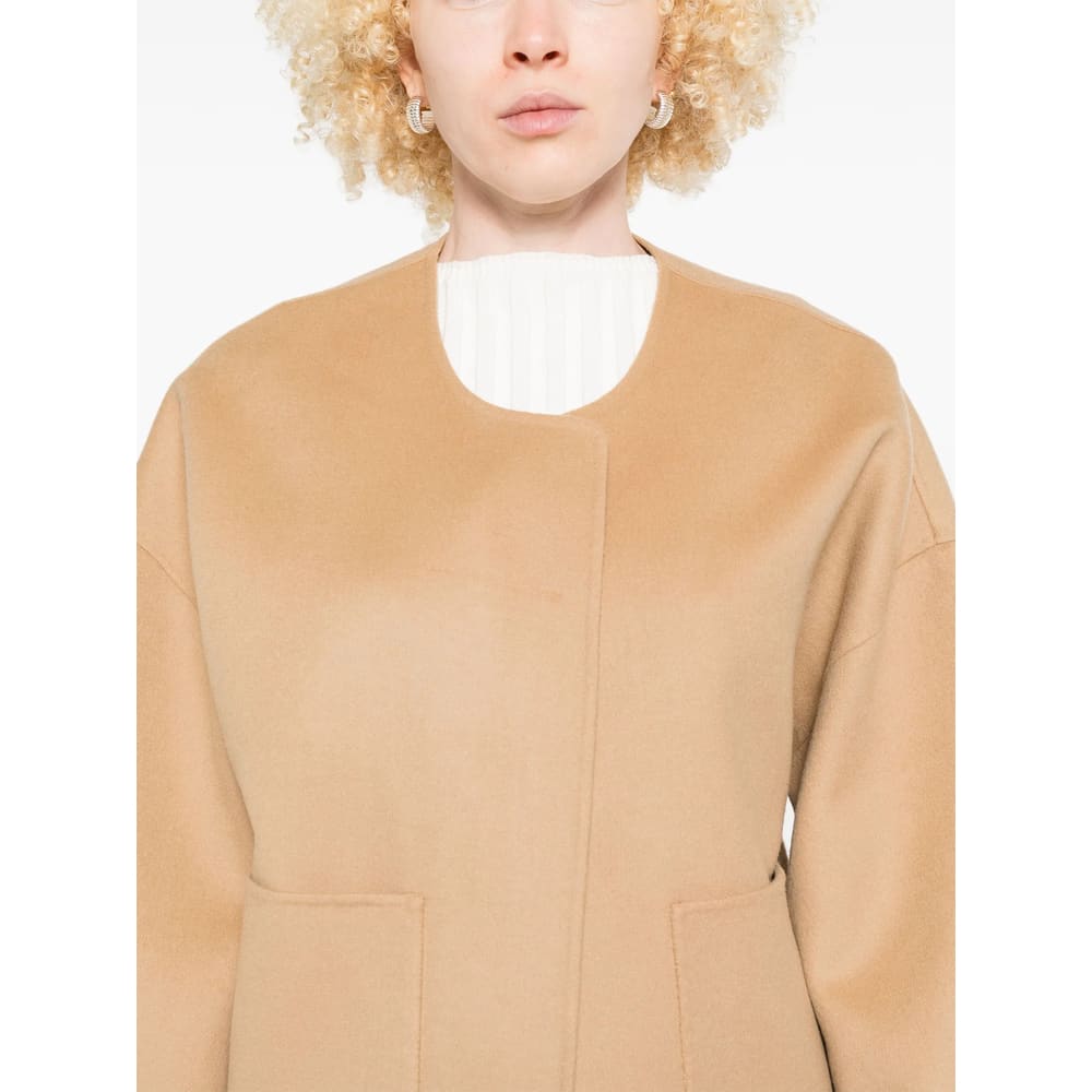 By Malene Birger Jacquie Wool Jacket In Sand