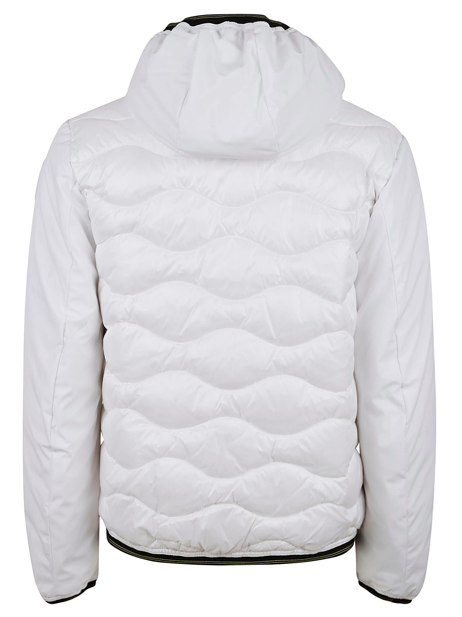 Shop Blauer High Neck Padded Jacket In White