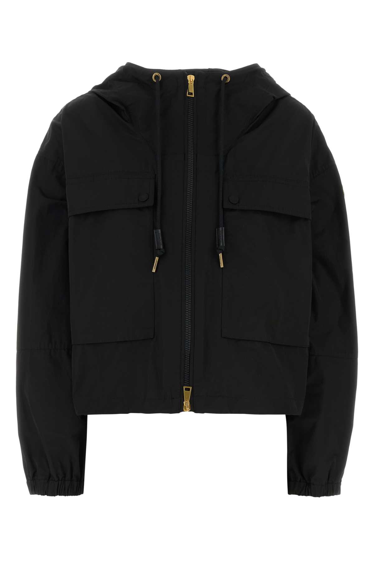Moncler Black Polyester Blend Sauvan Jacket