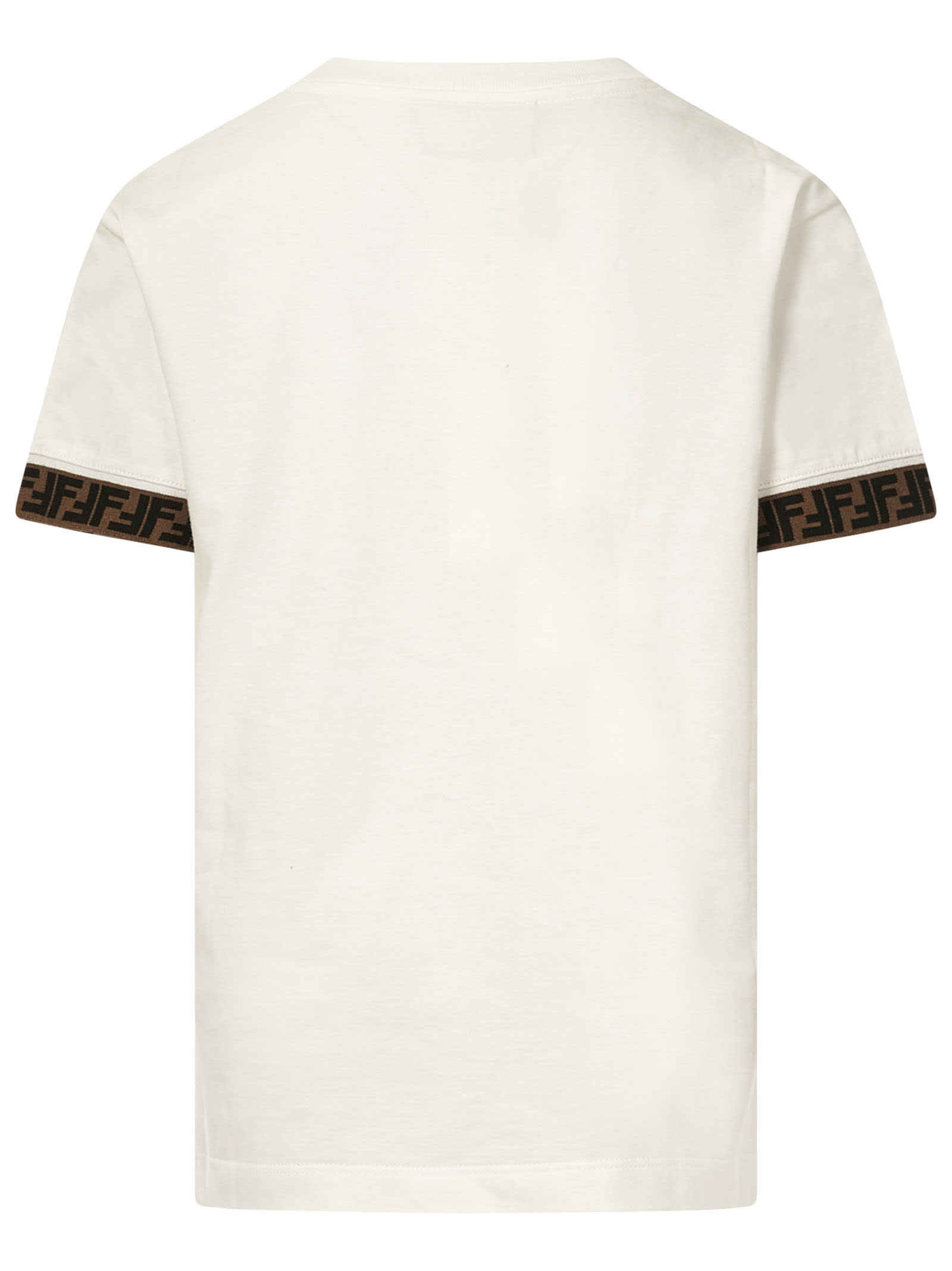 Shop Fendi T-shirt In White