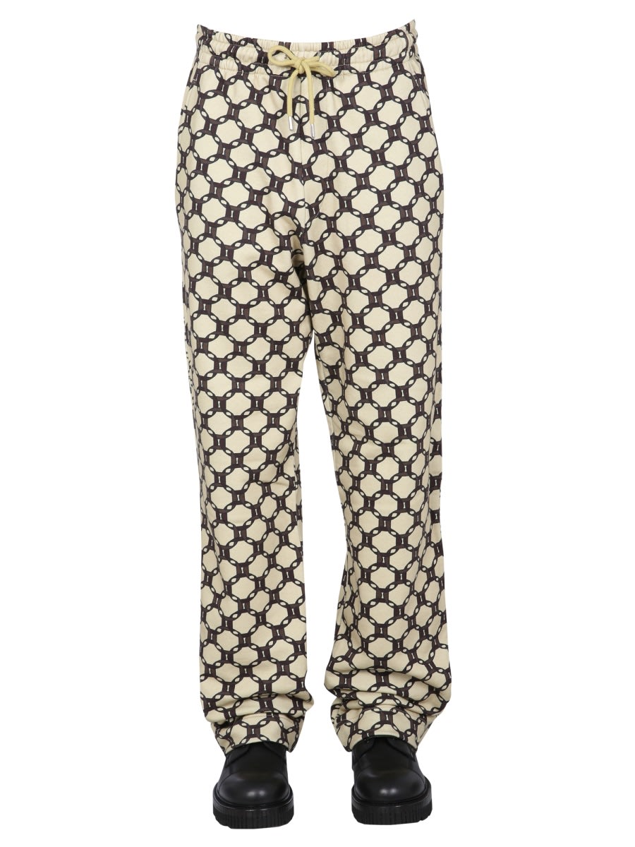 Shop Dries Van Noten Hamer Jogging Trousers In Powder