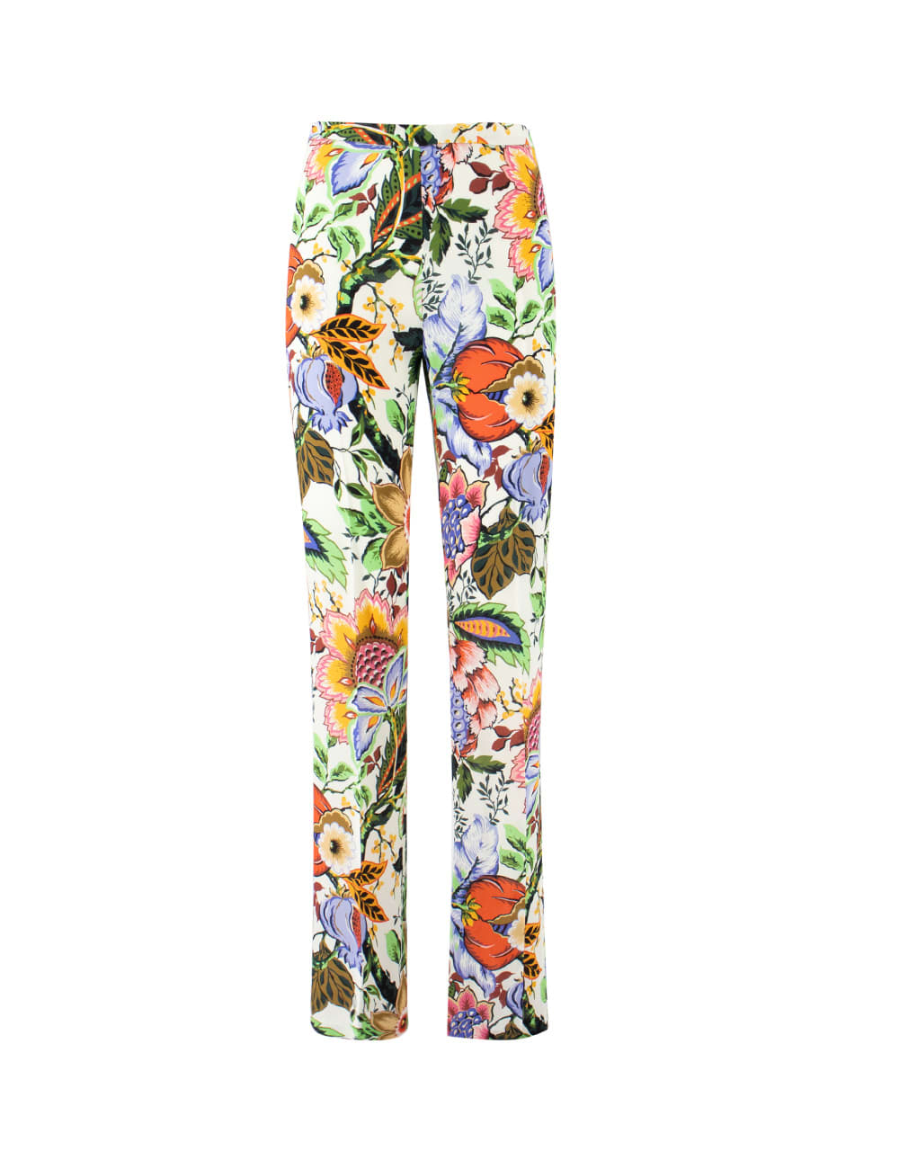 Etro Trousers In Print On White Base
