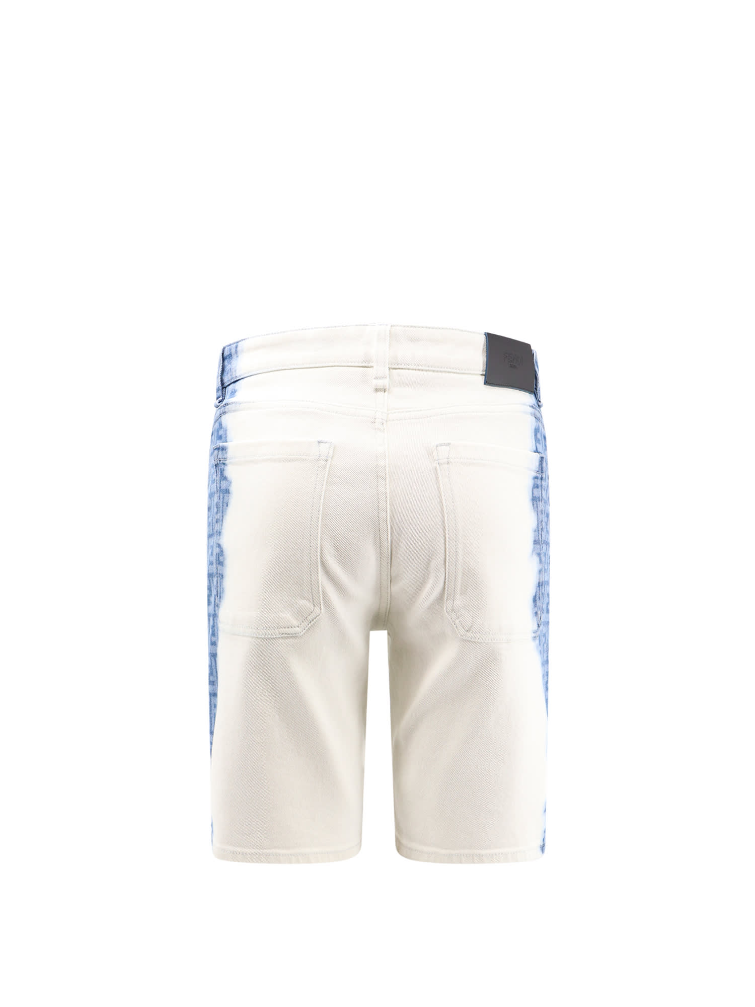 Shop Fendi Bermuda Shorts In Blue