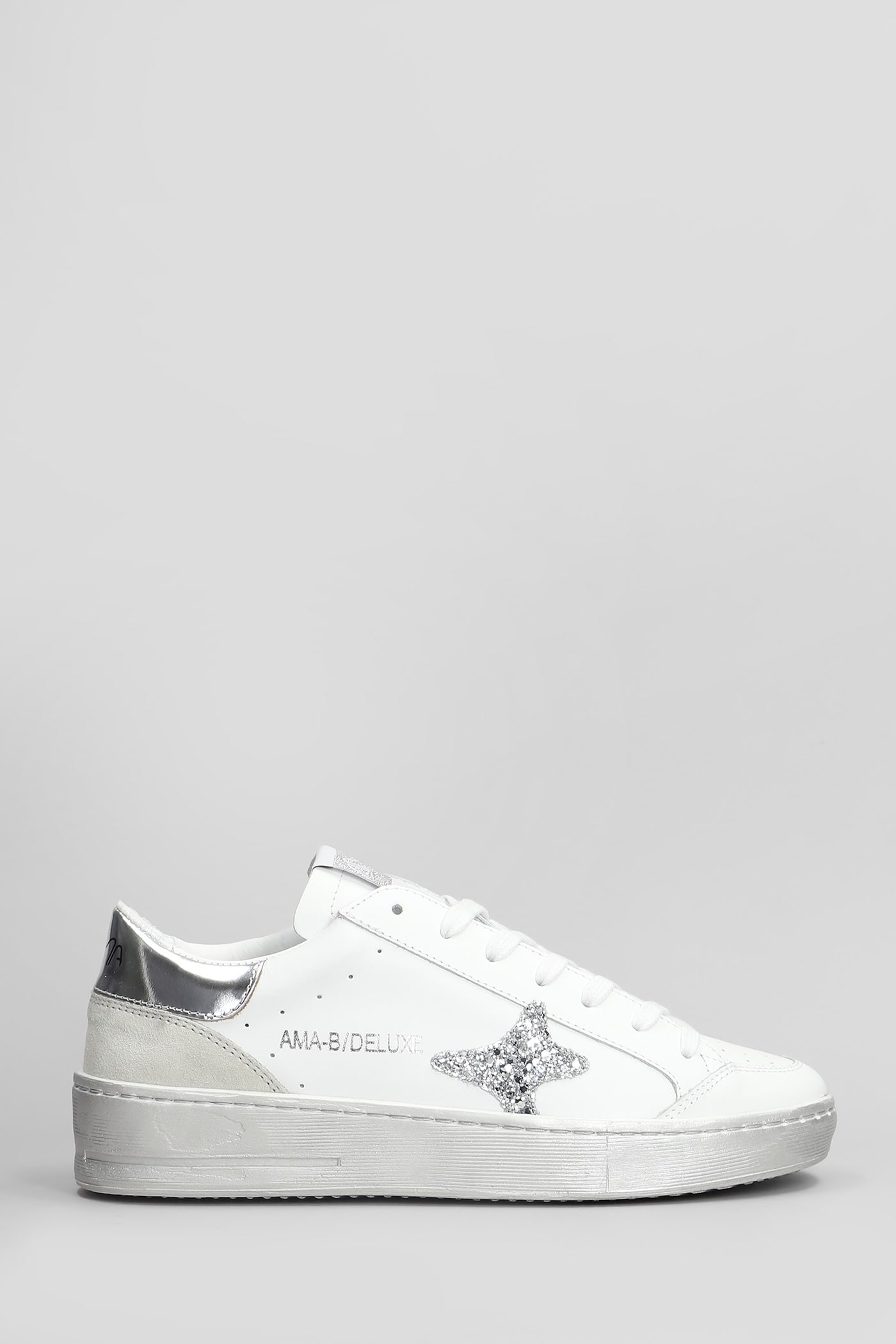 Sneakers In White Leather