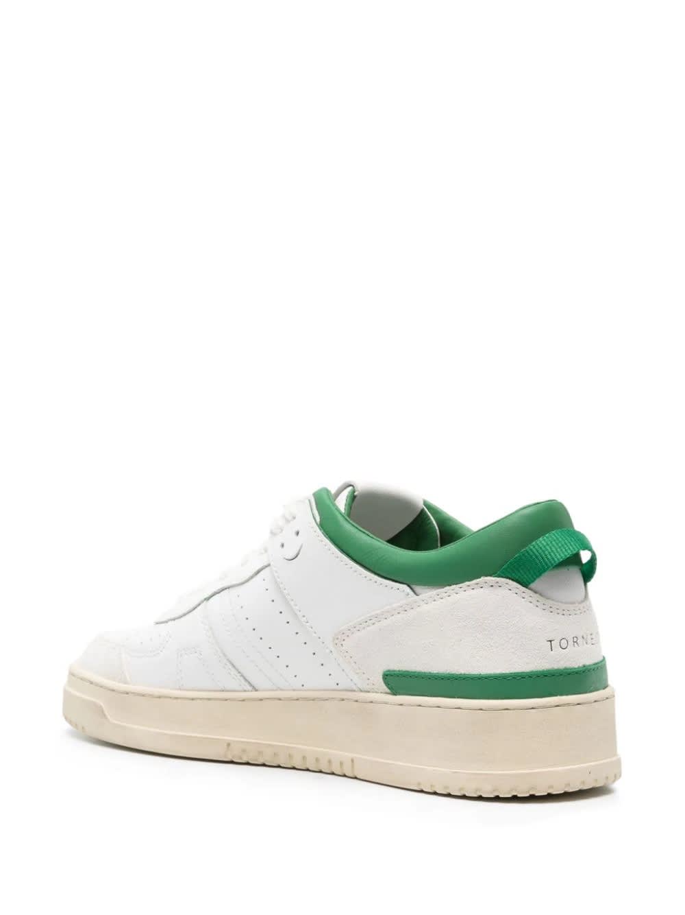 Shop Date White And Green Torneo Sneakers