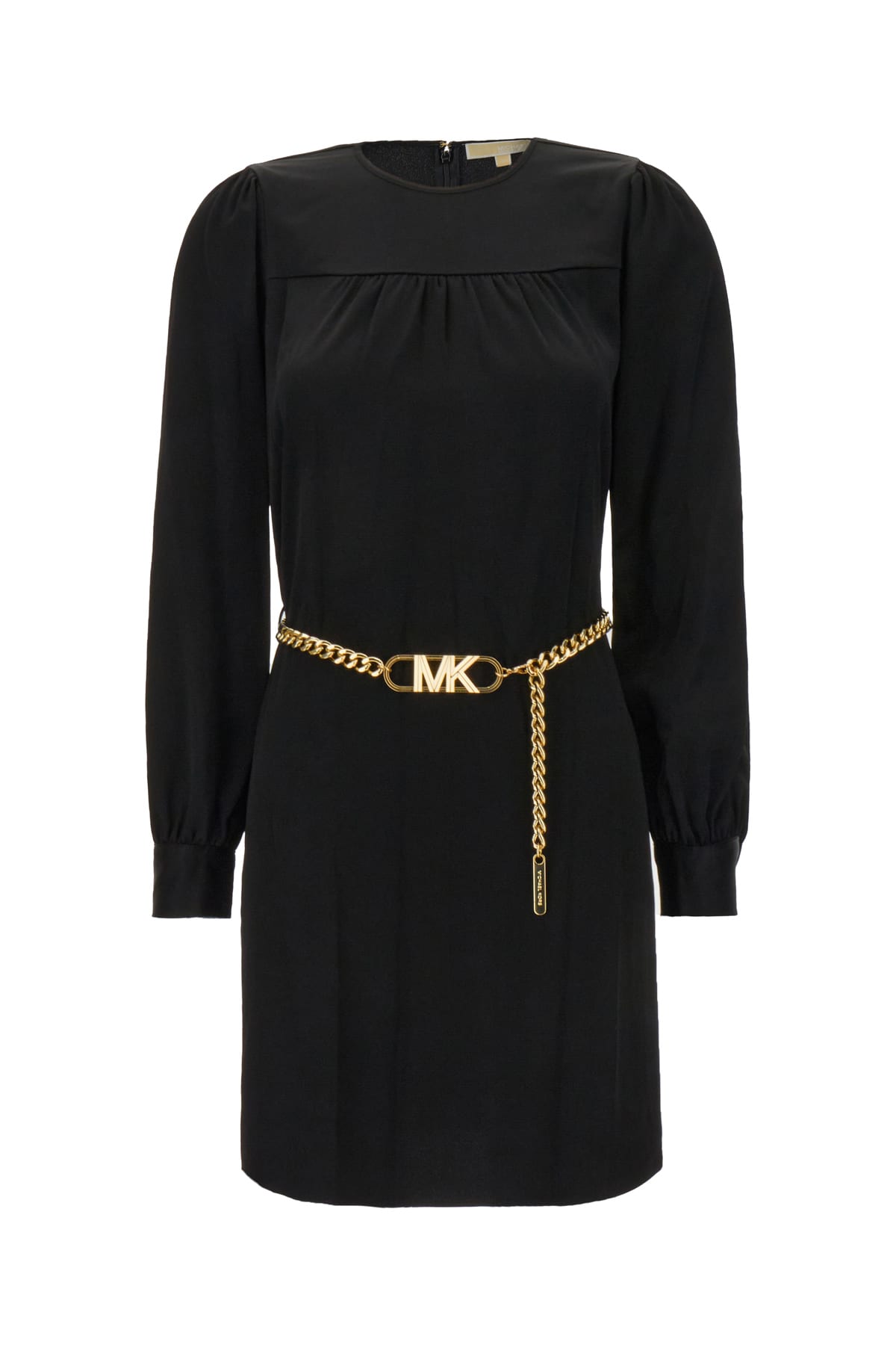 MICHAEL KORS BLACK TRIACETATE BLEND DRESS 